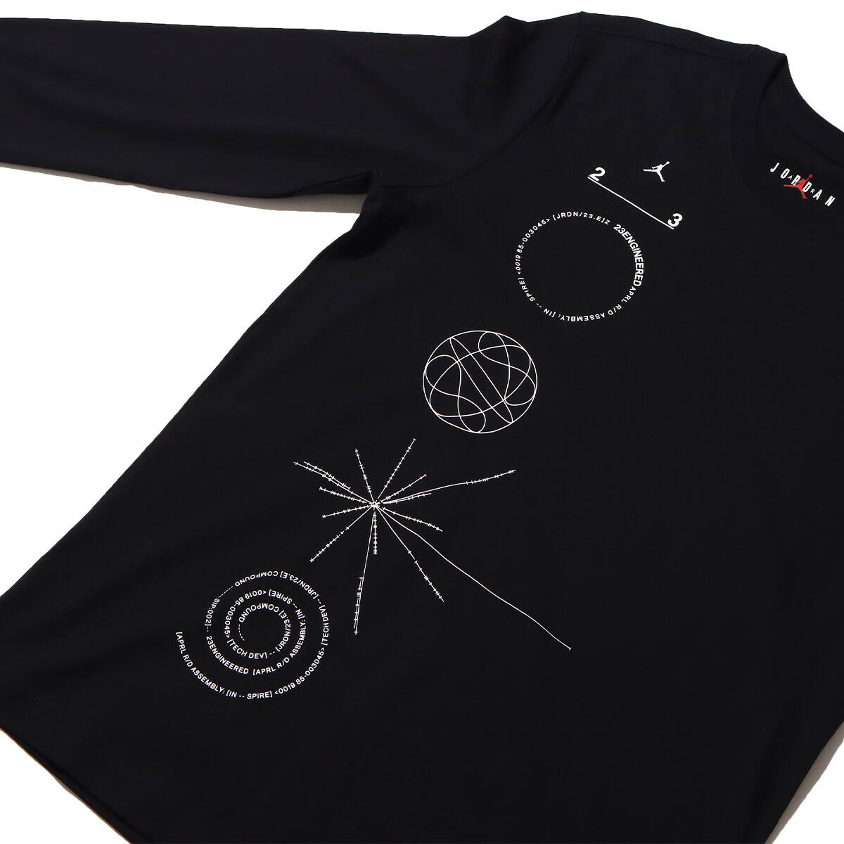JORDAN BRAND AS M J 23E LS CREW BLACK/WHITE 22HO-Iの画像