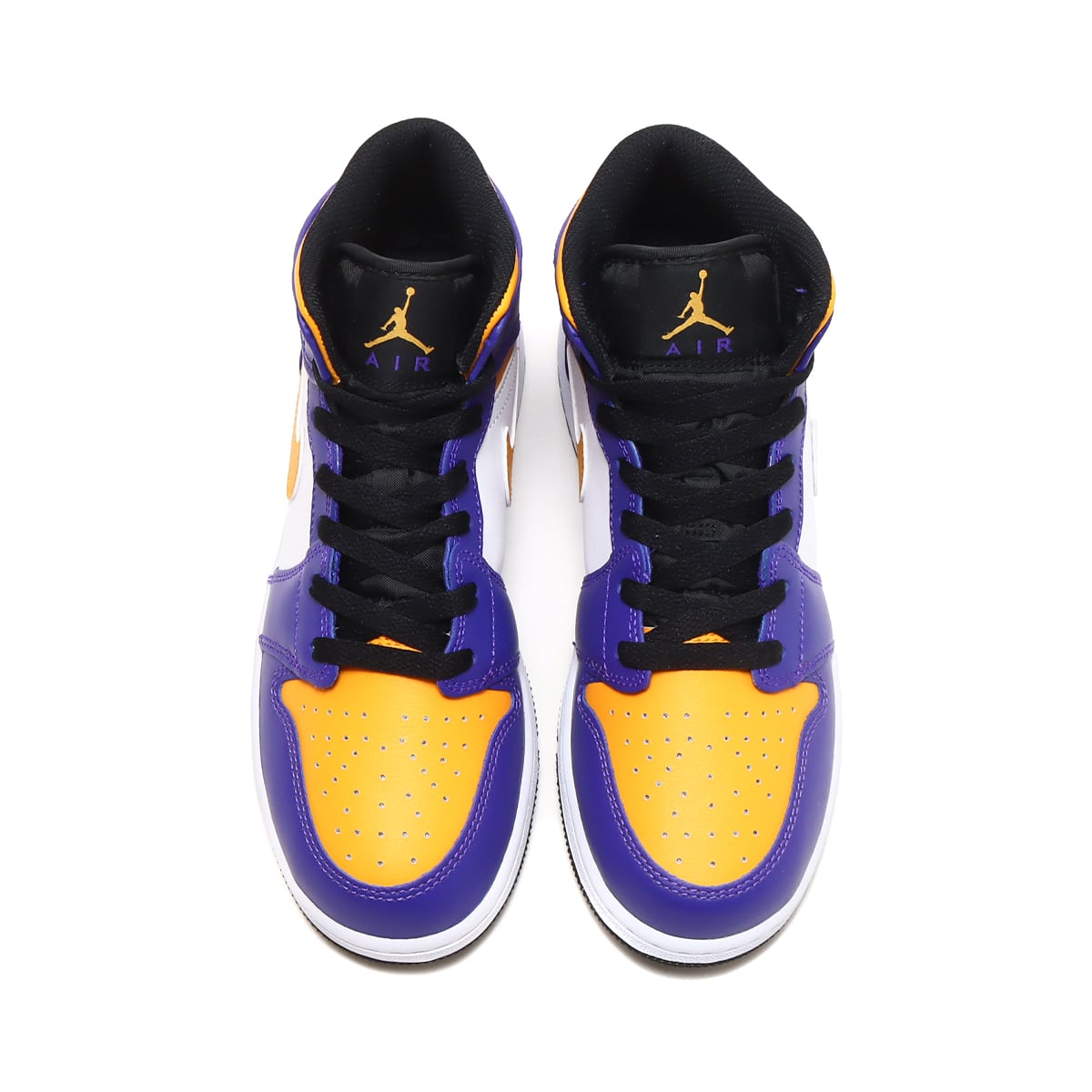 JORDAN BRAND AIR JORDAN 1 MID (GS) DARK CONCORD/TAXI-WHITE-BLACK