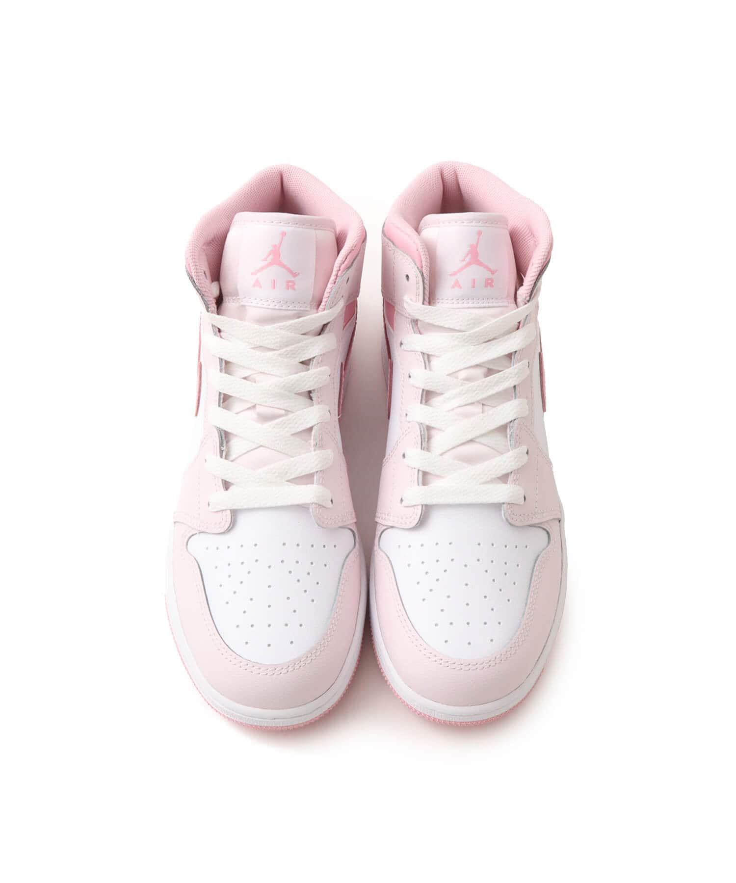 JORDAN BRAND AIR JORDAN 1 MID (GS) PEARL PINK/MED SOFT PINK-WHITEの画像