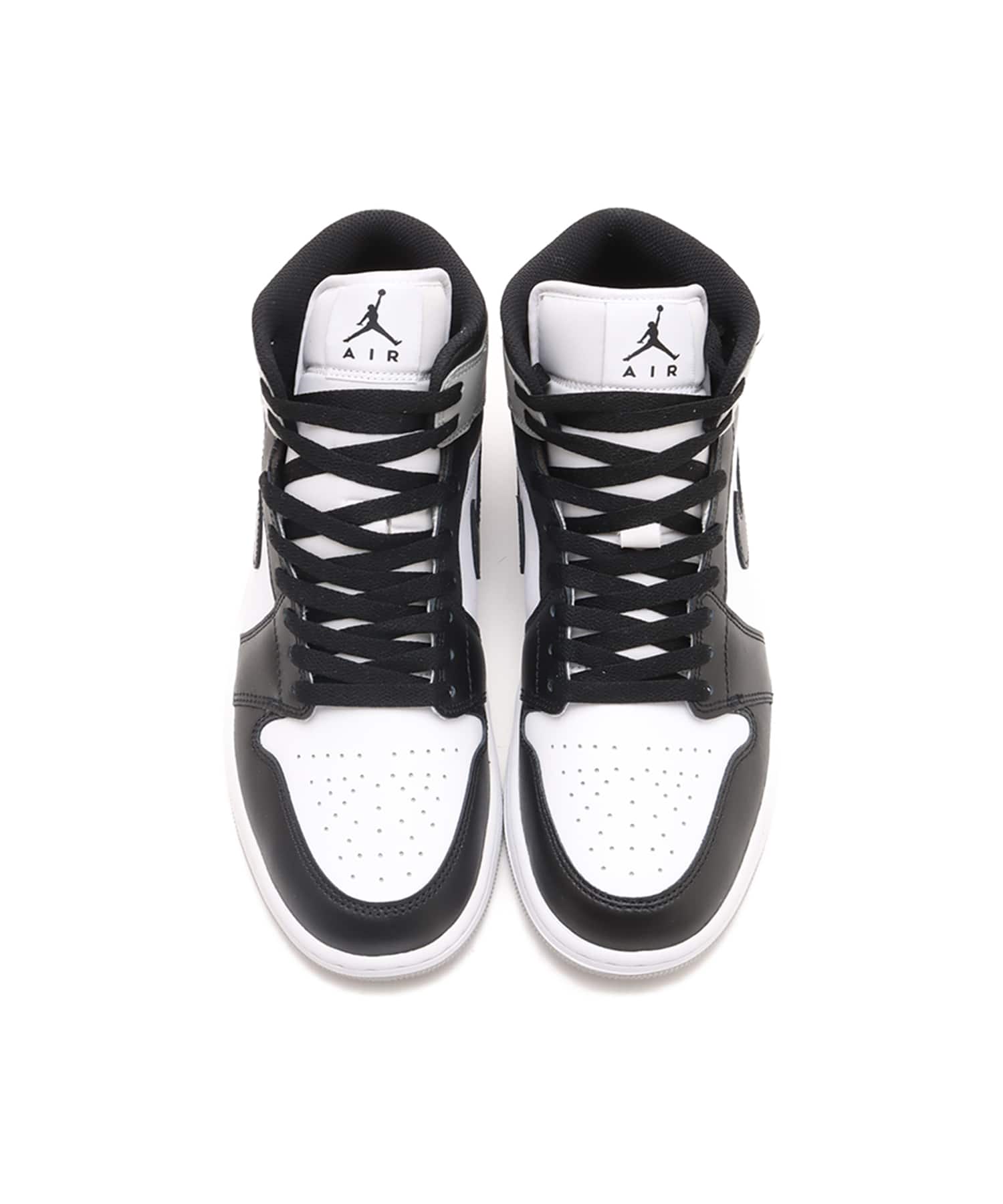 JORDAN BRAND AIR JORDAN 1 MID WHITE/BLACK-LT SMOKE GREYの画像
