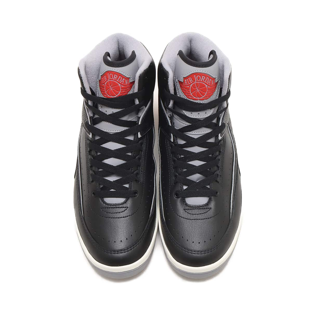 JORDAN BRAND AIR JORDAN 2 RETRO BLACK/CEMENT GREY-FIRE RED-SAIL