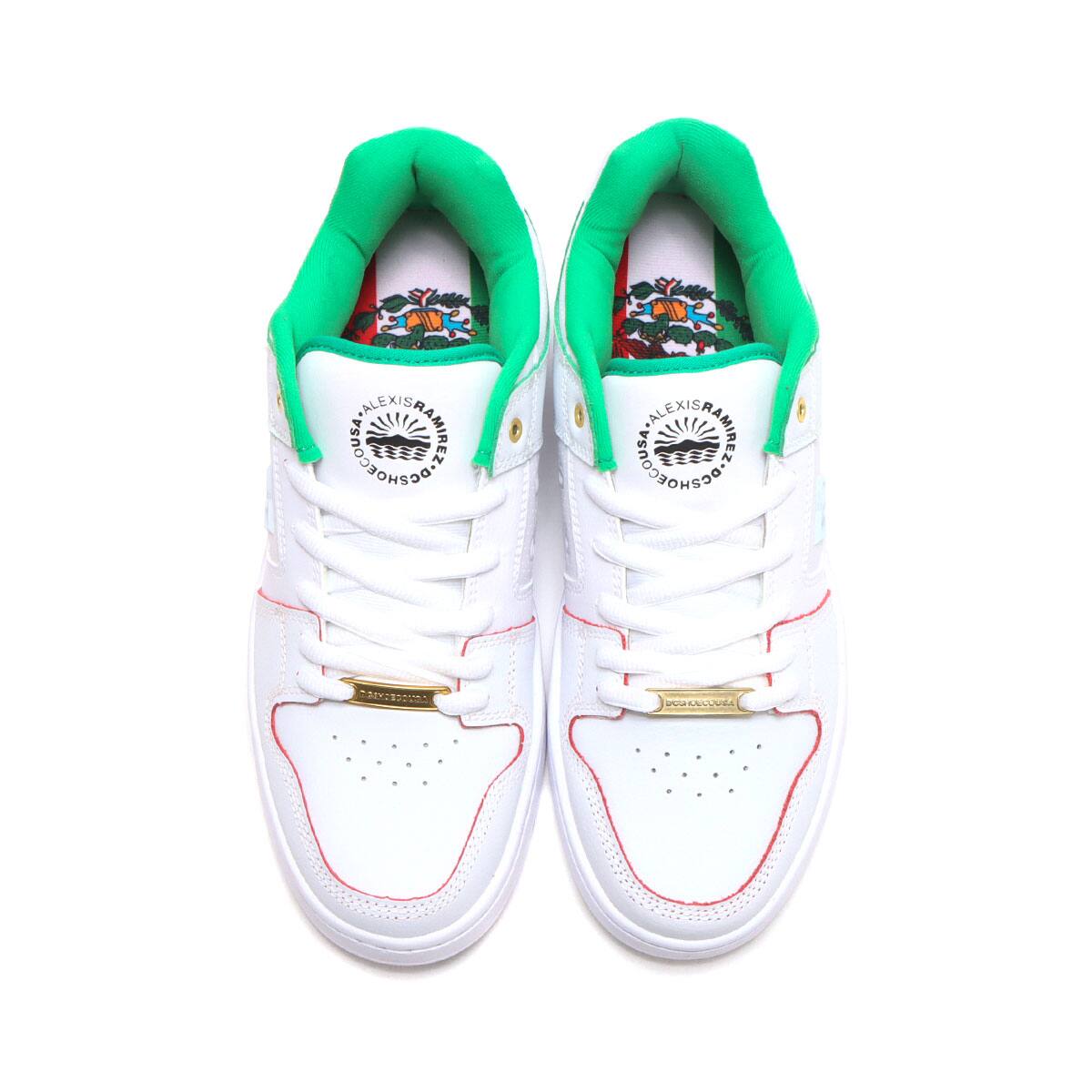 DC SHOES MANTECA ALEXIS WHITE/REDの画像
