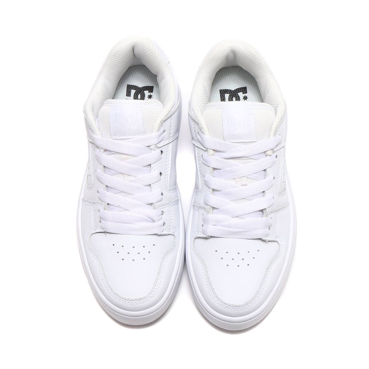 DC SHOES Ws MANTECA 4 PLATFORM WHITE/WHITE 23SS-Iの画像