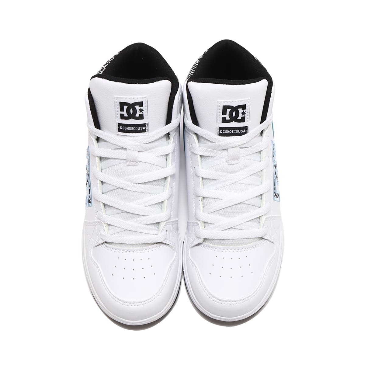DC SHOES Ws UNIVERSITY MID SE SN WHITE/BLACK PRINT 23SS-Iの画像