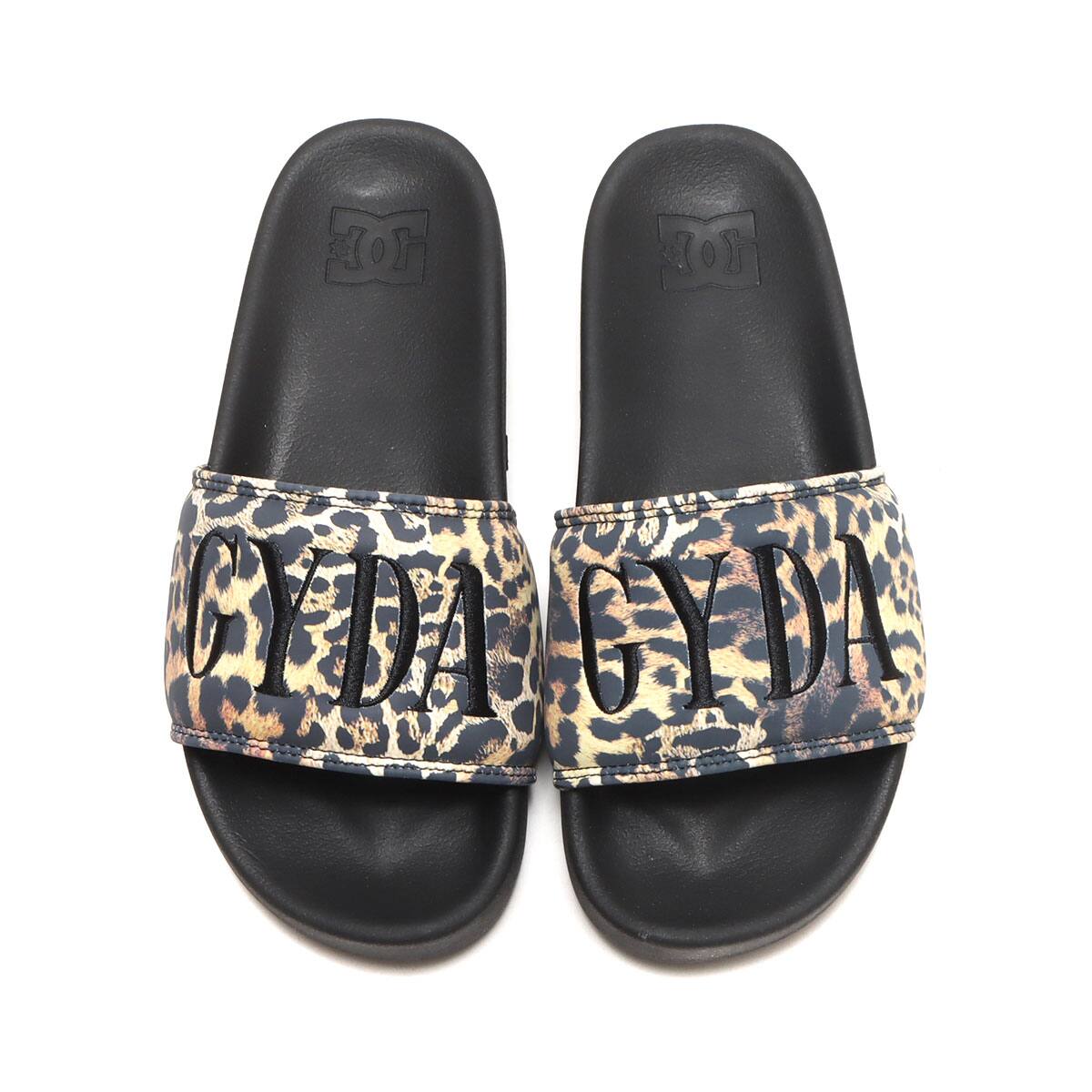 DC SHOES Ws DC SLIDE PLATFORM BLACK/LEOPARD 23SS-Iの画像