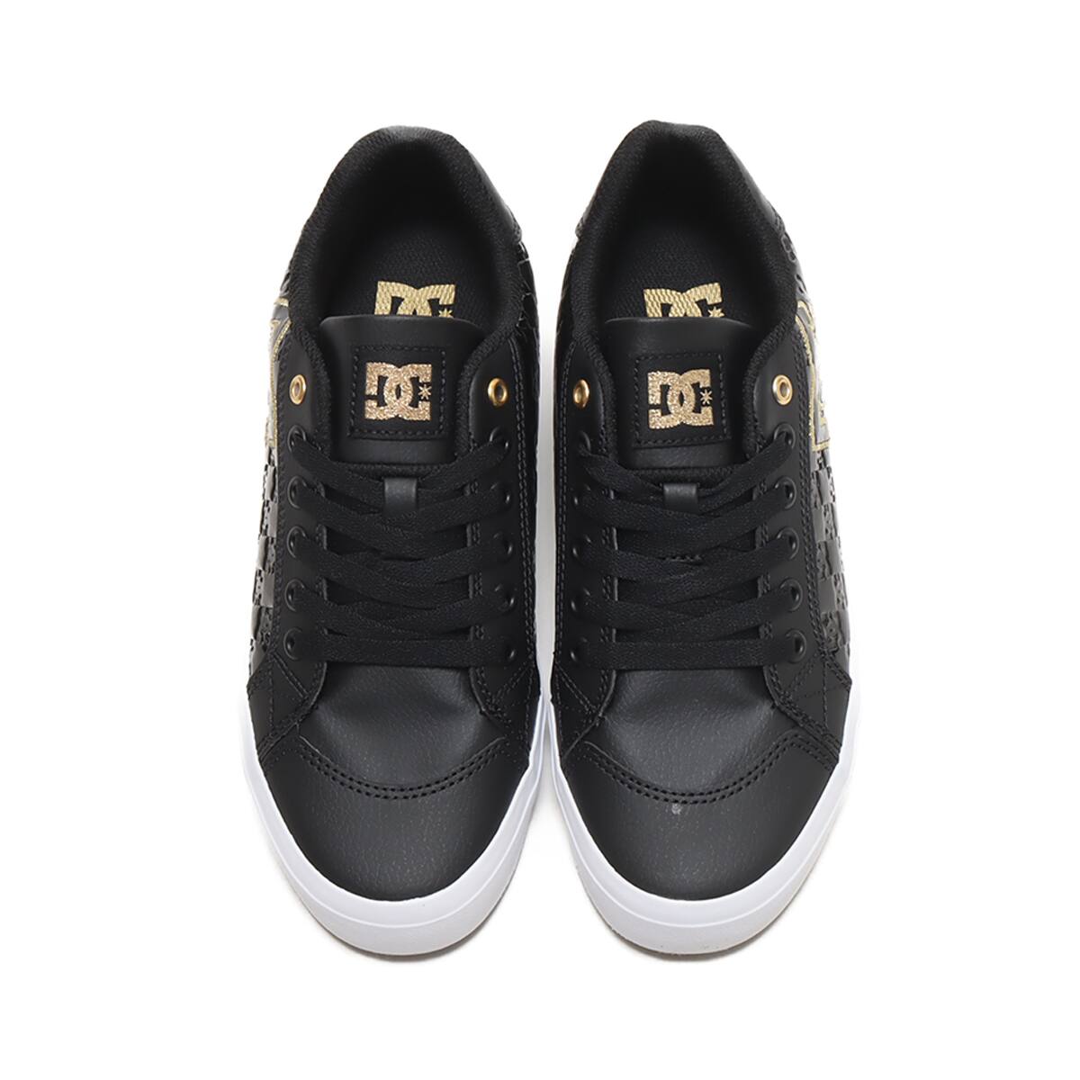 DC SHOES Ws CHELSEA PLUS SE SN BLACK/GOLD 23FW-Iの画像