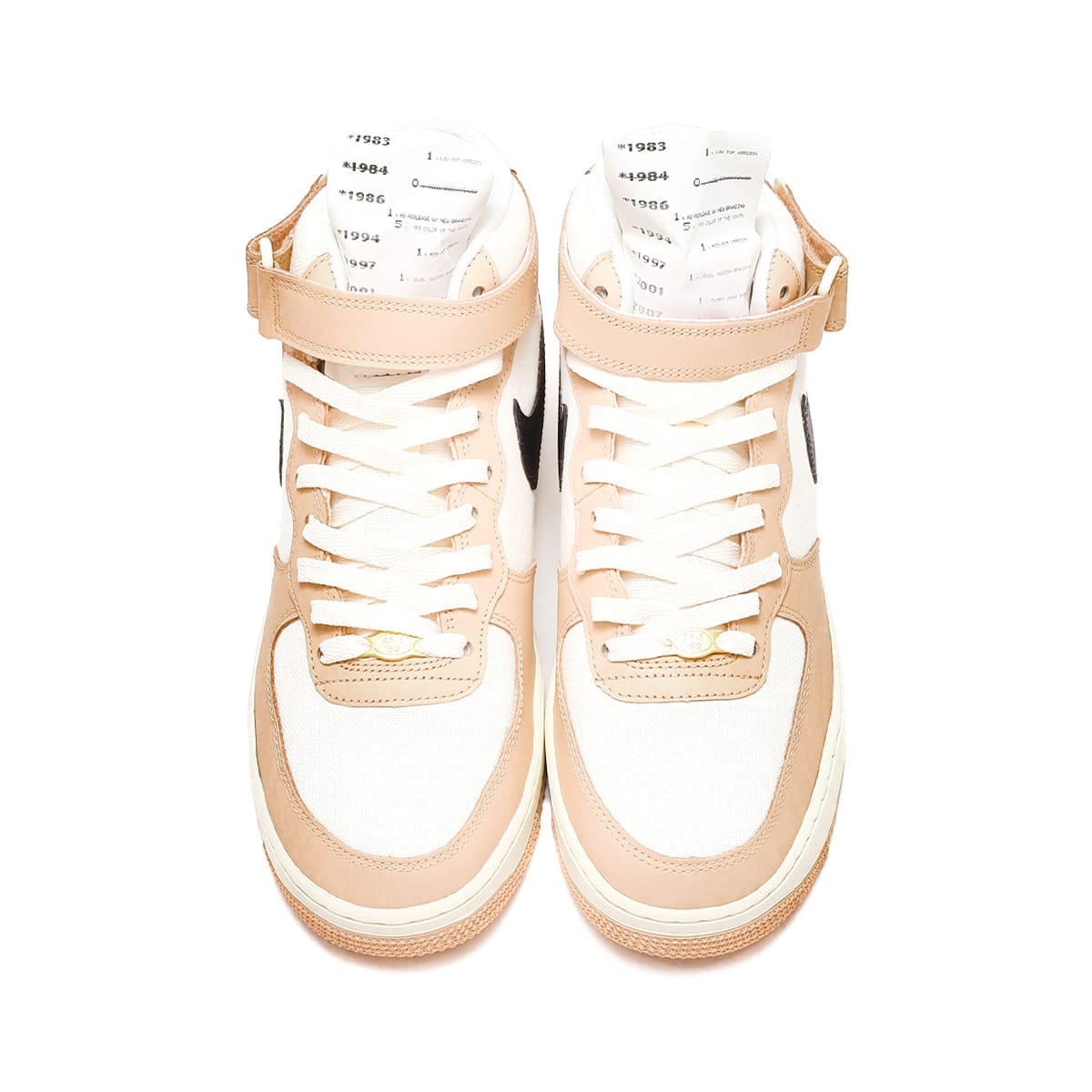 NIKE AIR FORCE 1 MID '07 LX SHIMMER/BLACK-PALE IVORY-COCONUT MILK ...