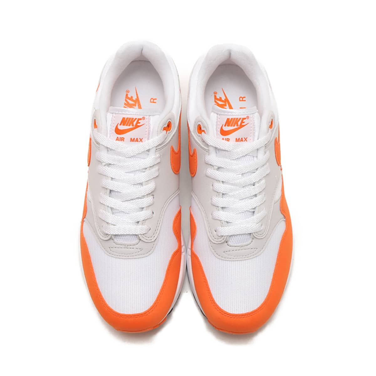 NIKE W AIR MAX 1 NEUTRAL GREY/SAFETY ORANGE-WHITE-BLACK 23HO-I