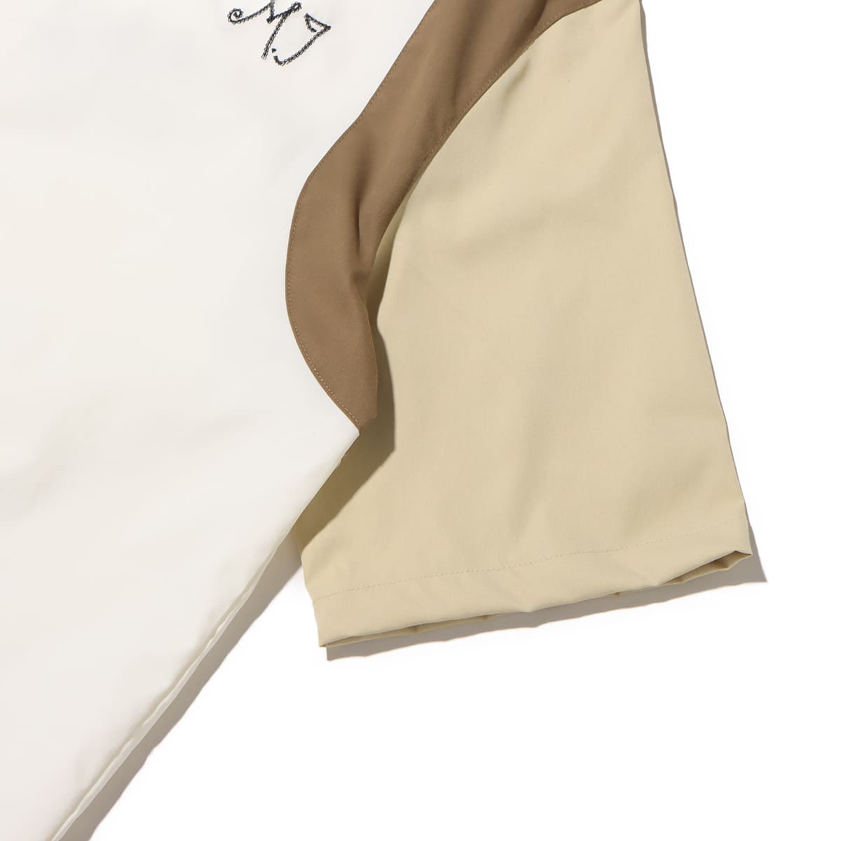 JORDAN BRAND AS W J BTN UP SHIRT SAIL/TEAM GOLD/BROWN KELP 23FA-Iの画像