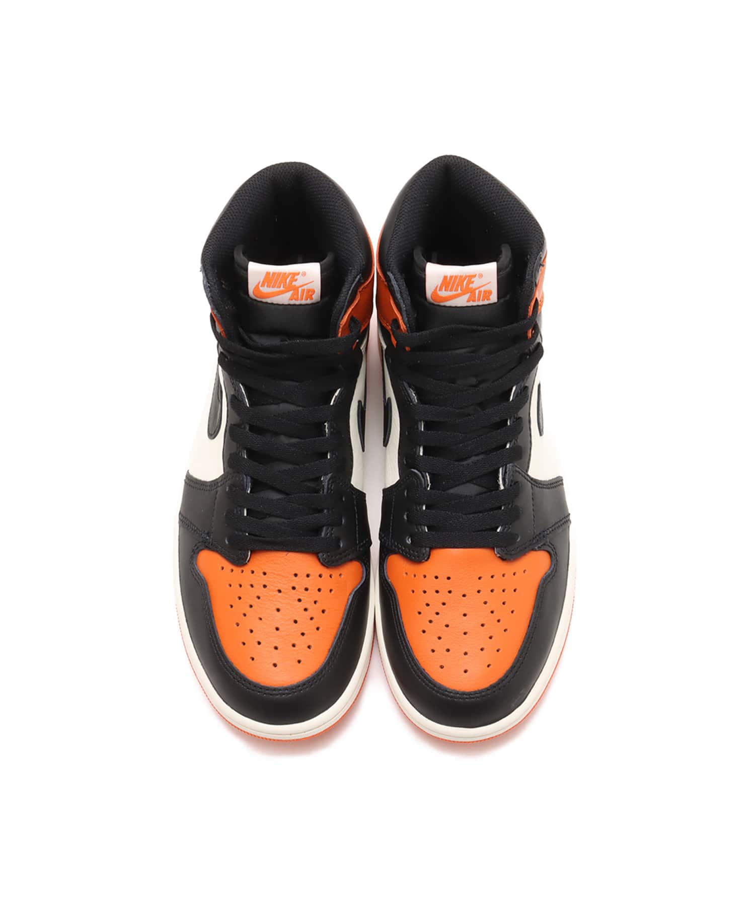 JORDAN BRAND AIR JORDAN 1 RETRO HIGH OG BLACK/BLACK-SAIL-STARFISHの画像
