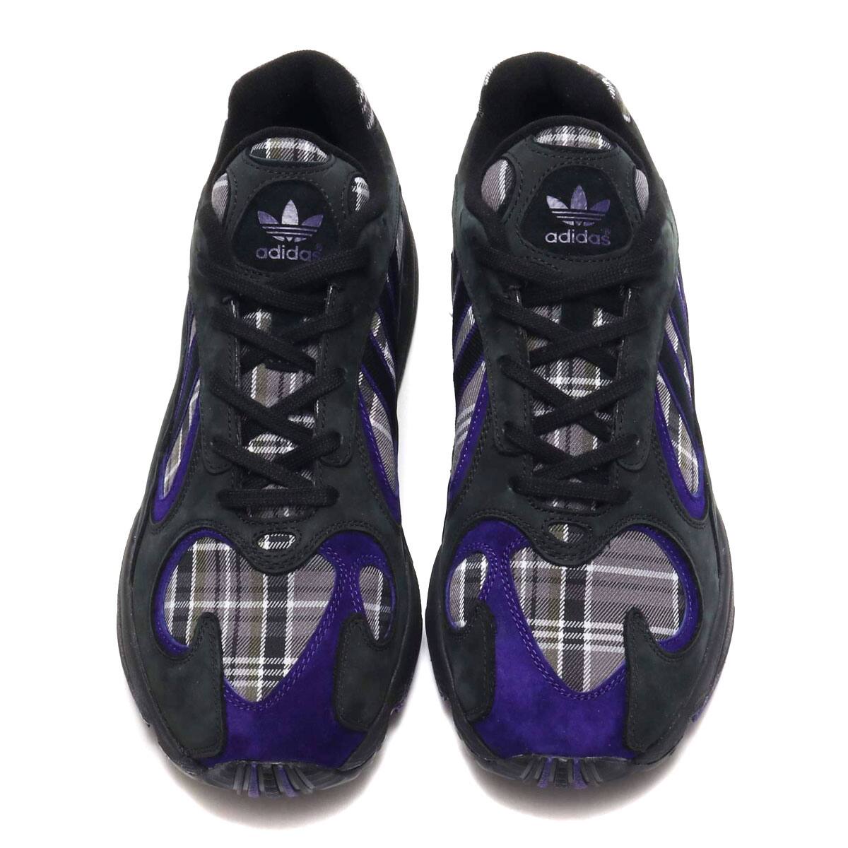 black and purple adidas yung