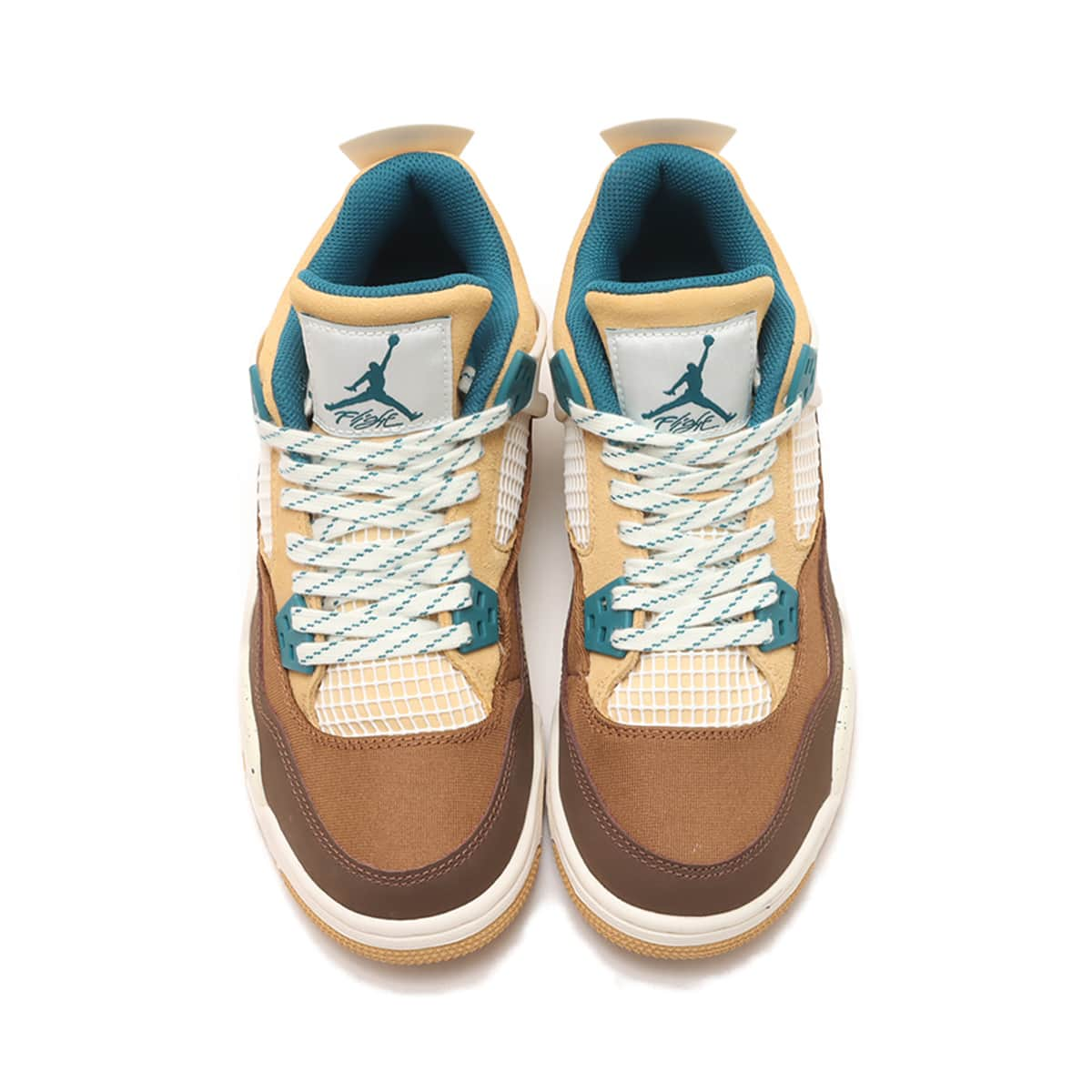 JORDAN BRAND AIR JORDAN 4 RETRO (GS) CACAO WOW/GEODE TEAL-ALE