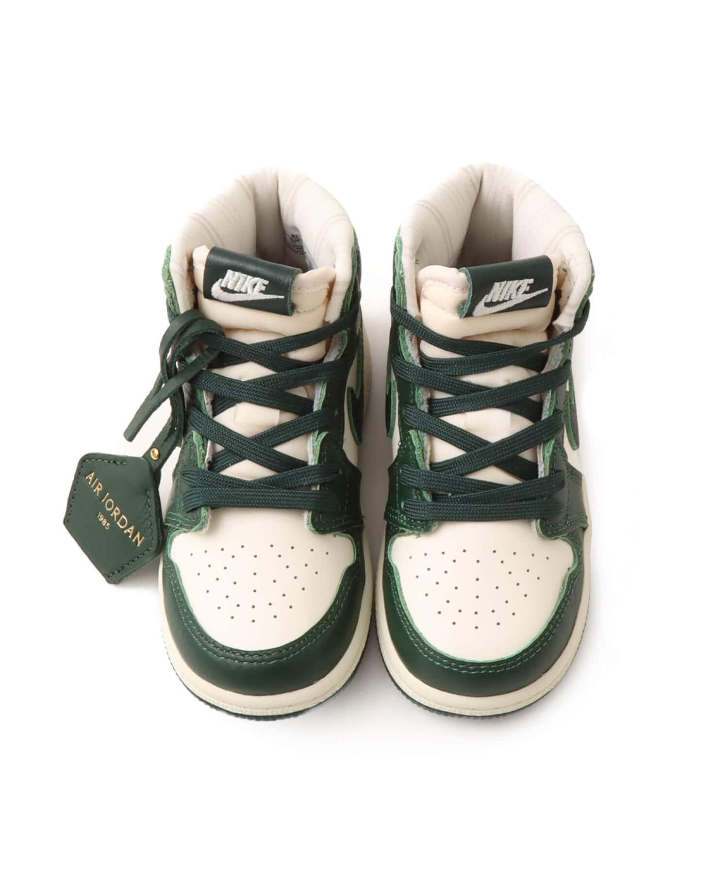 JORDAN BRAND JORDAN 1 RETRO HIGH OG (TD) PALE IVORY/PRO GREEN-FIR-COCONUT MILKの画像