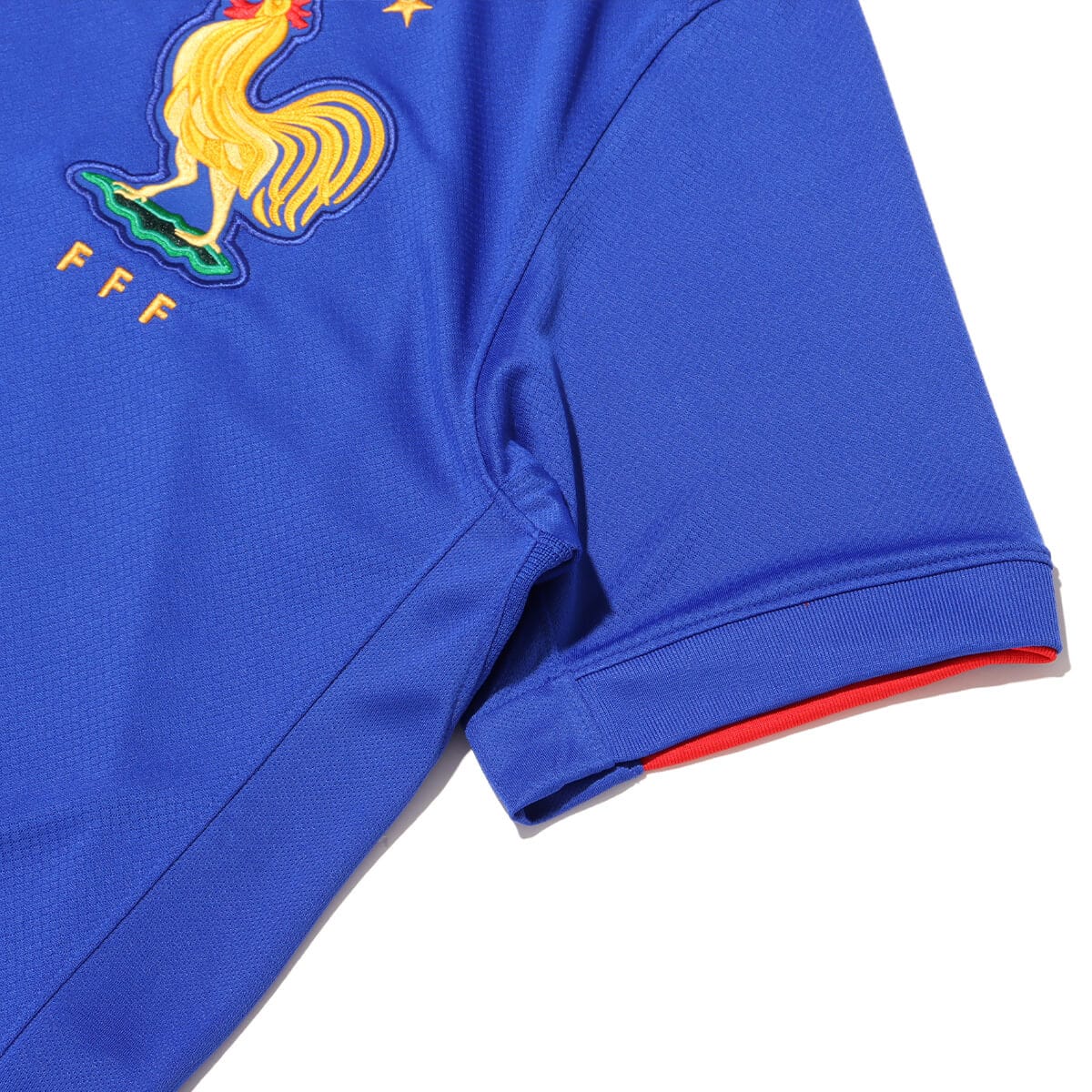 NIKE FFF M NK DF STAD JSY SS HM BRIGHT BLUE/UNIVERSITY RED/WHITEの画像