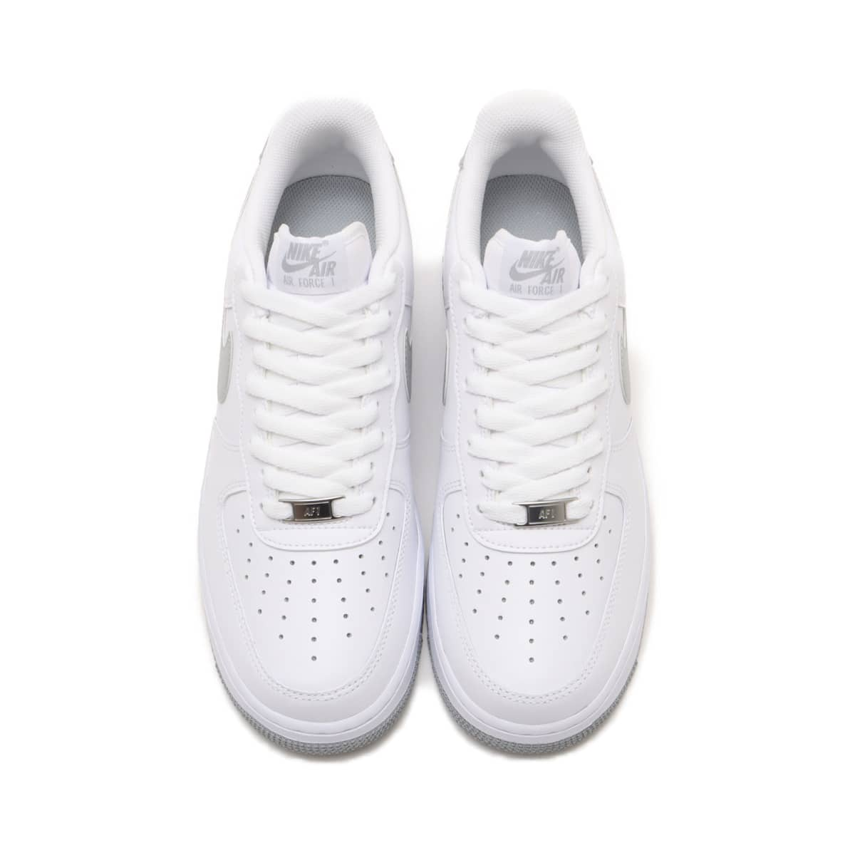 NIKE AIR FORCE 1 '07 WHITE/LT SMOKE GREY-WHITE