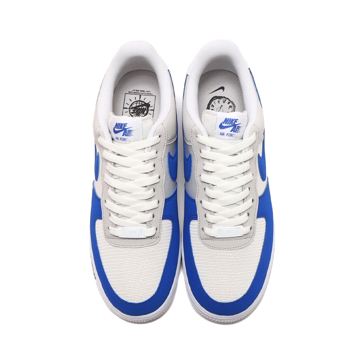 NIKE AIR FORCE 1 '07 LV8 SUMMIT WHITE/GAME ROYAL-NEUTRAL GREY 23SU-I