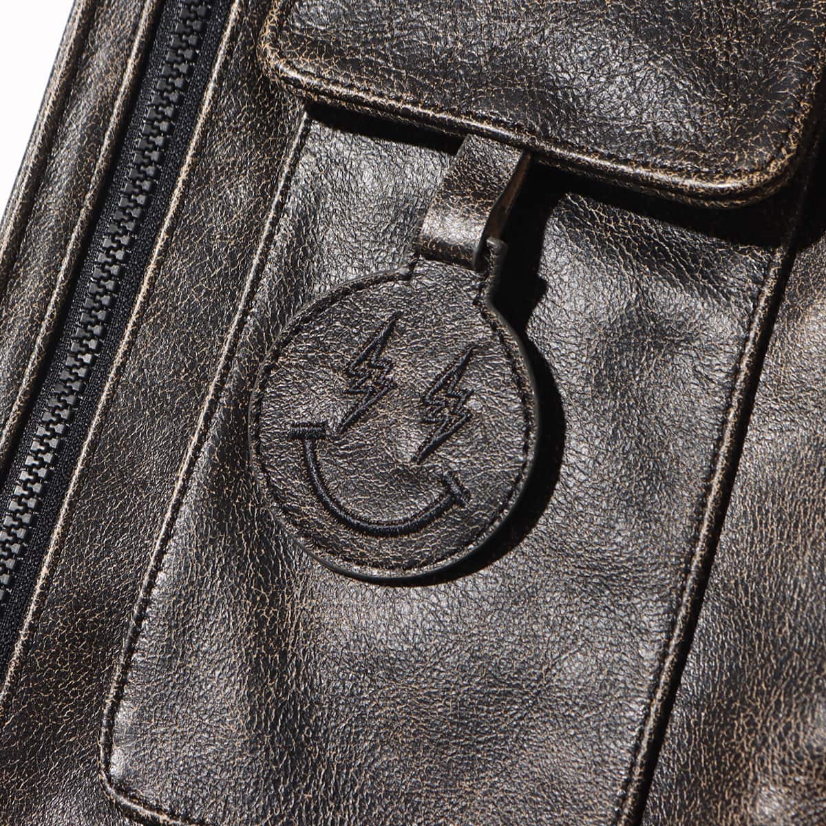JORDAN BRAND M J JB LEATHER VEST BLACK 23FA-Sの画像