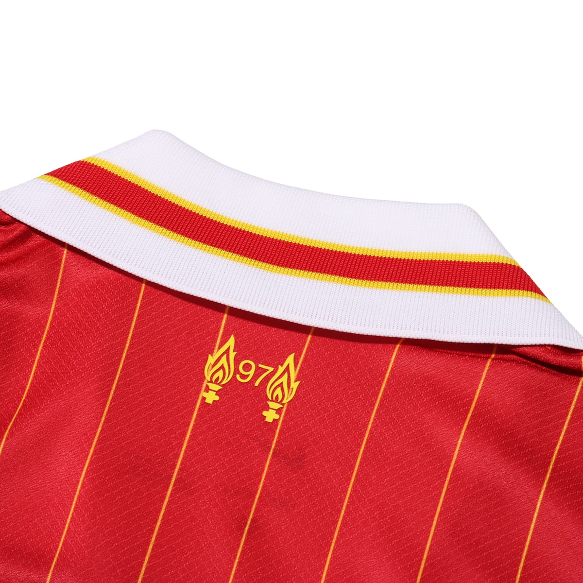 NIKE LFC M NK DF JSY SS STAD HM GYM RED/WHITE/CHROME YELLOW の画像
