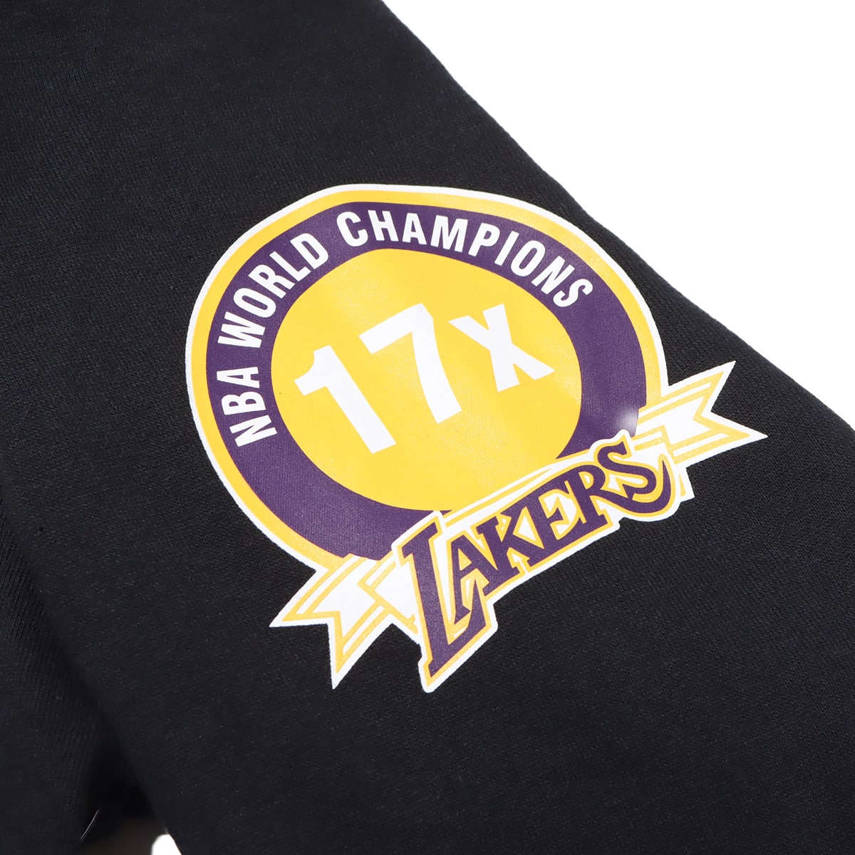 Mitchell & Ness GAME TIME FLEECE HOODIE LAL BLACK 23FW-Iの画像