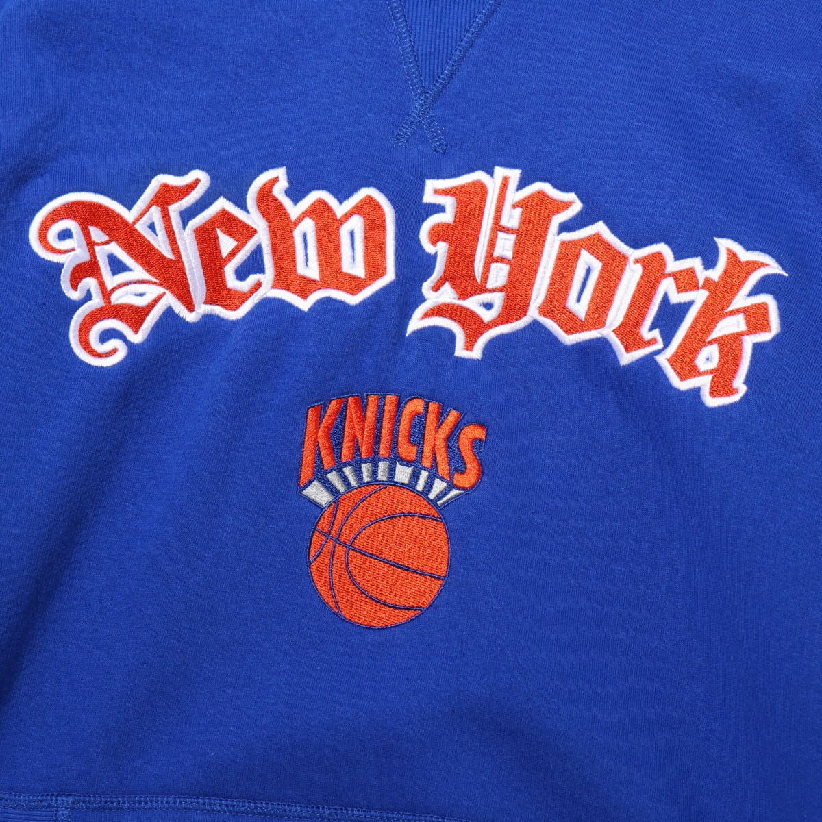 Mitchell & Ness Old English Hoody - NY.Knicks BLUE 20SS-I