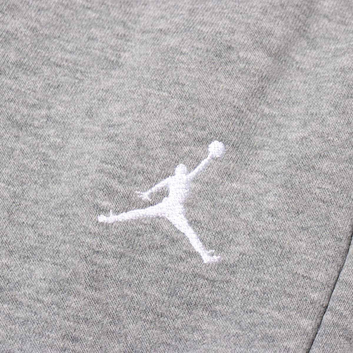 JORDAN BRAND AS M J ESS FLC PANT LB CARBON HEATHER/WHITEの画像