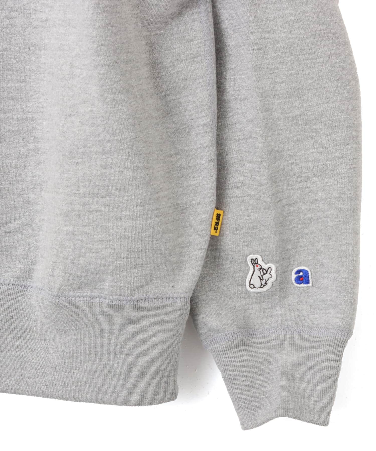 FR2 atmos collaboration with #FR2 Smoking kills Sweat shirt GRAYの画像