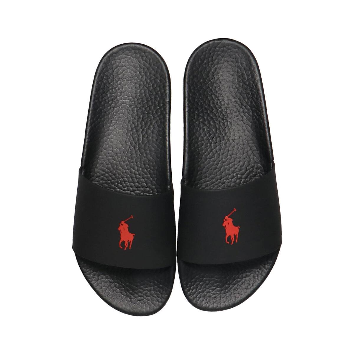 POLO RALPH LAUREN POLO SLIDE SANDAL BLACK の画像