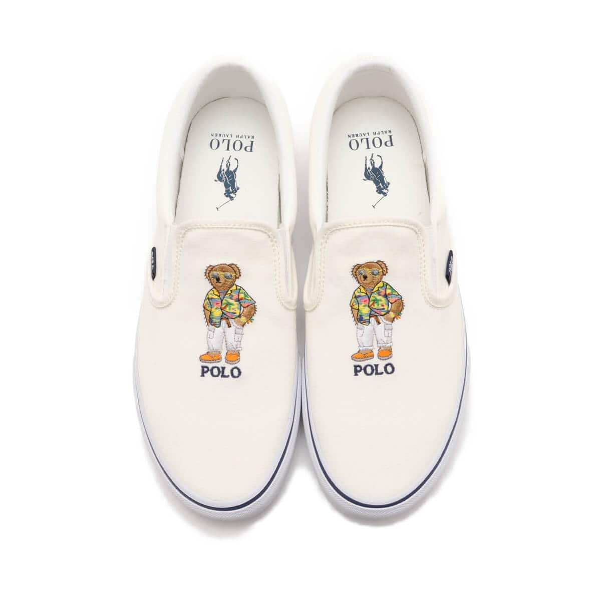 POLO RALPH LAUREN KEATON SLIP ON CANVAS NATURAL-101 の画像