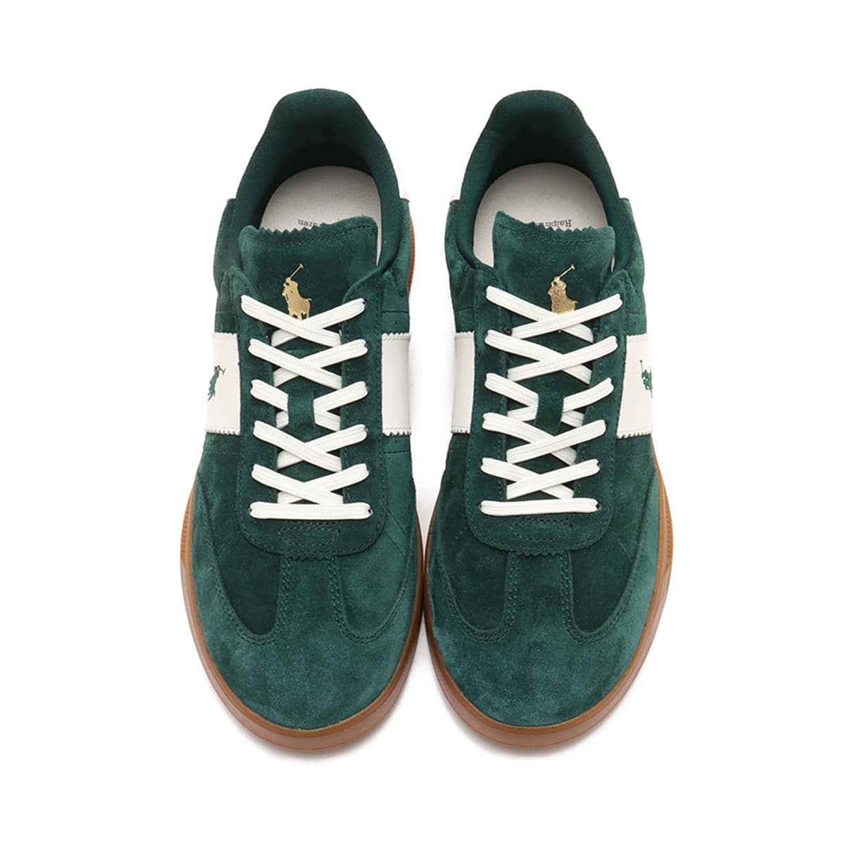POLO RALPH LAUREN HRT AERA SUEDE FOREST/OFF WHITE の画像