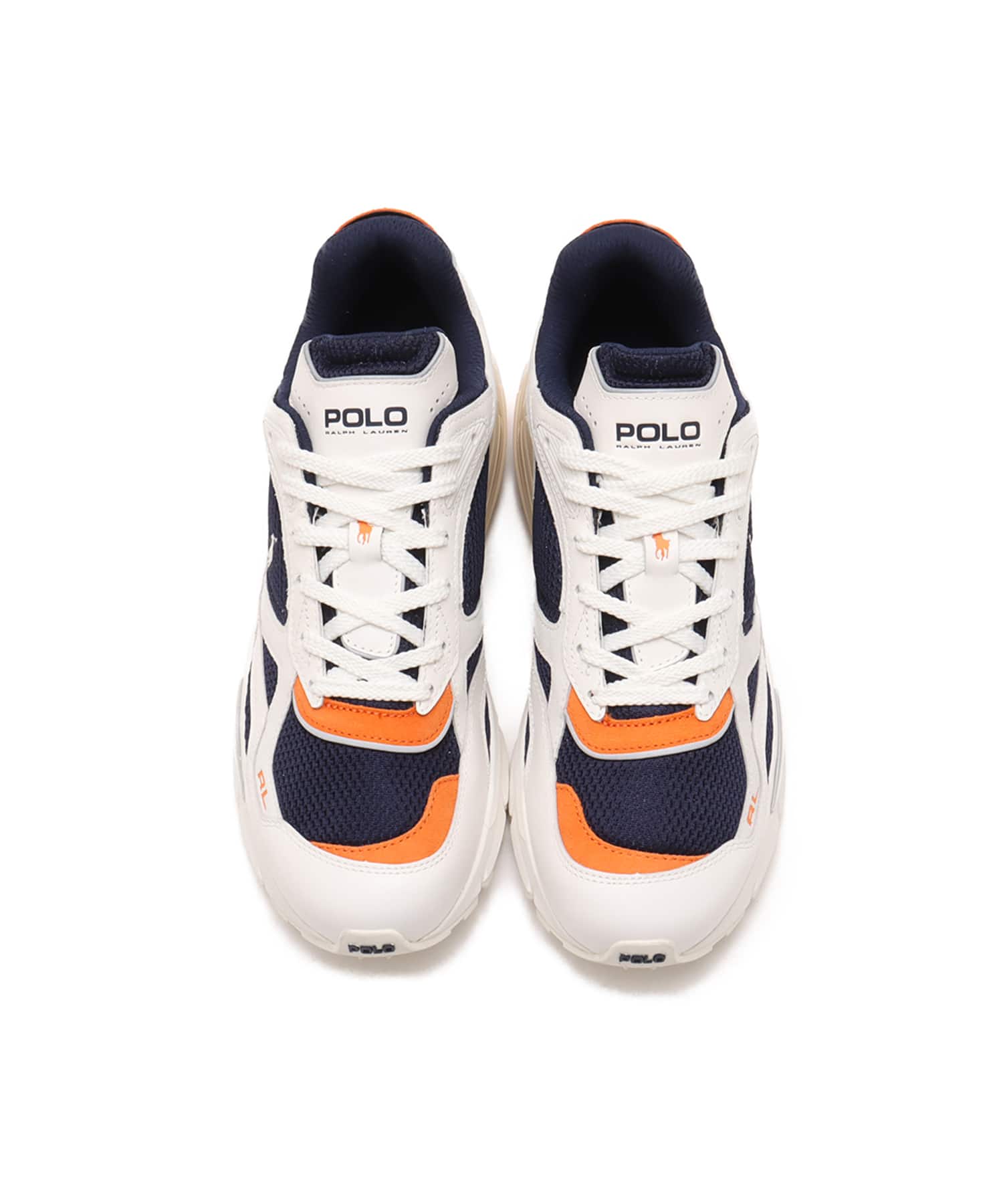POLO RALPH LAUREN TRACKSTER 275 DCKWSH WHT/NEWPT NVY/OPTIC ORGの画像