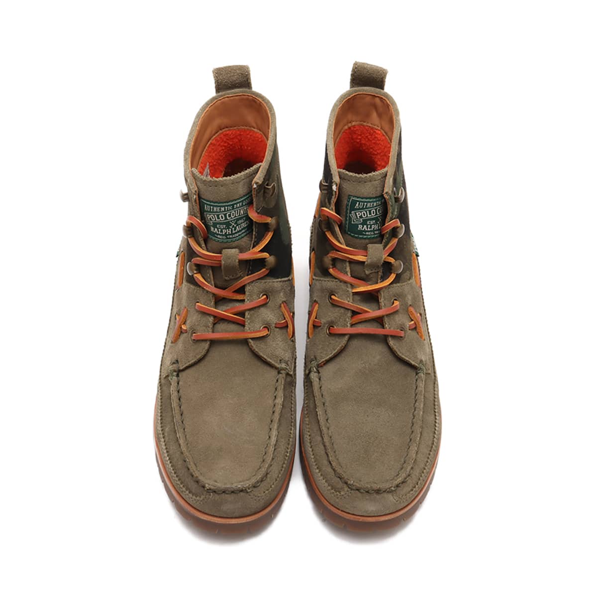 POLO RALPH LAUREN RANGER MID-BOOTS OLIVE/CAMO の画像