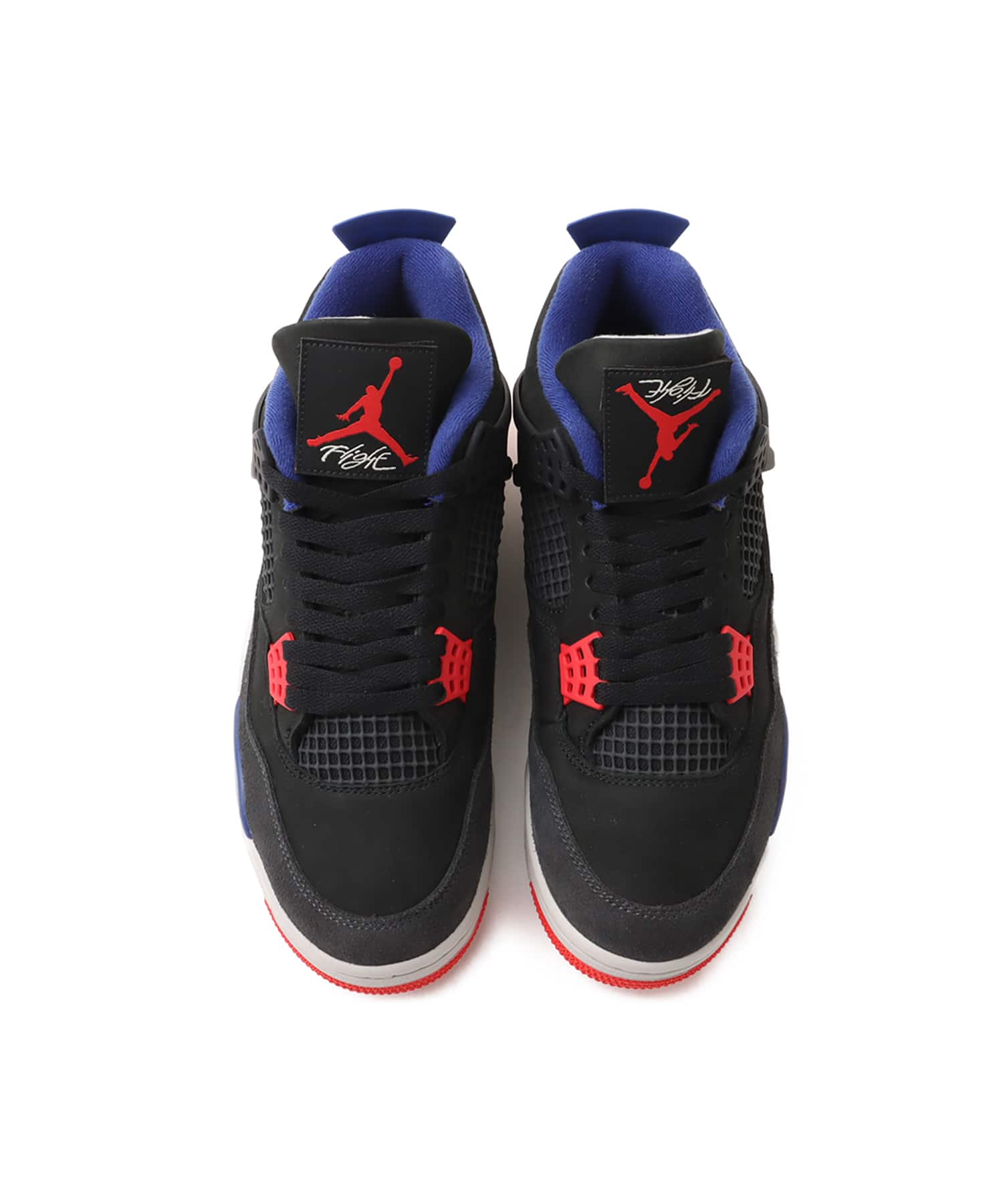 JORDAN BRAND AIR JORDAN 4 RETRO BLACK/FIRE RED-DEEP ROYAL BLUEの画像