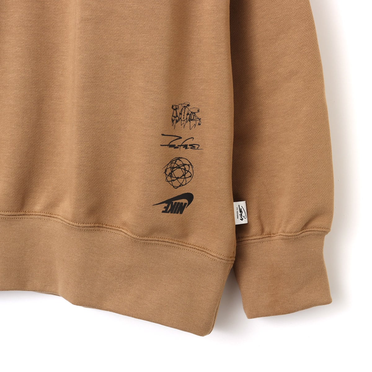 NIKE AS W NSW BRKNG FLC TOP DK DRIFTWOODの画像