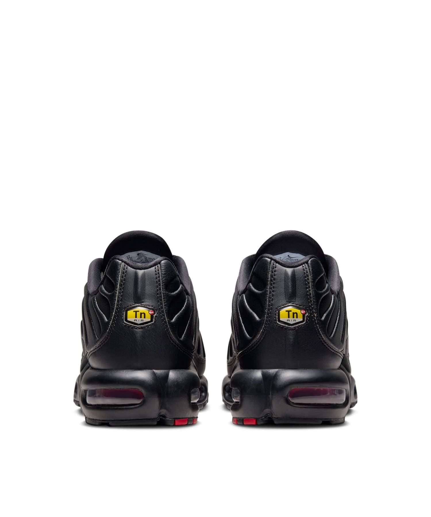NIKE AIR MAX PLUS PRM BLACK/UNIVERSITY RED-BLACK-METALLIC GOLD の画像