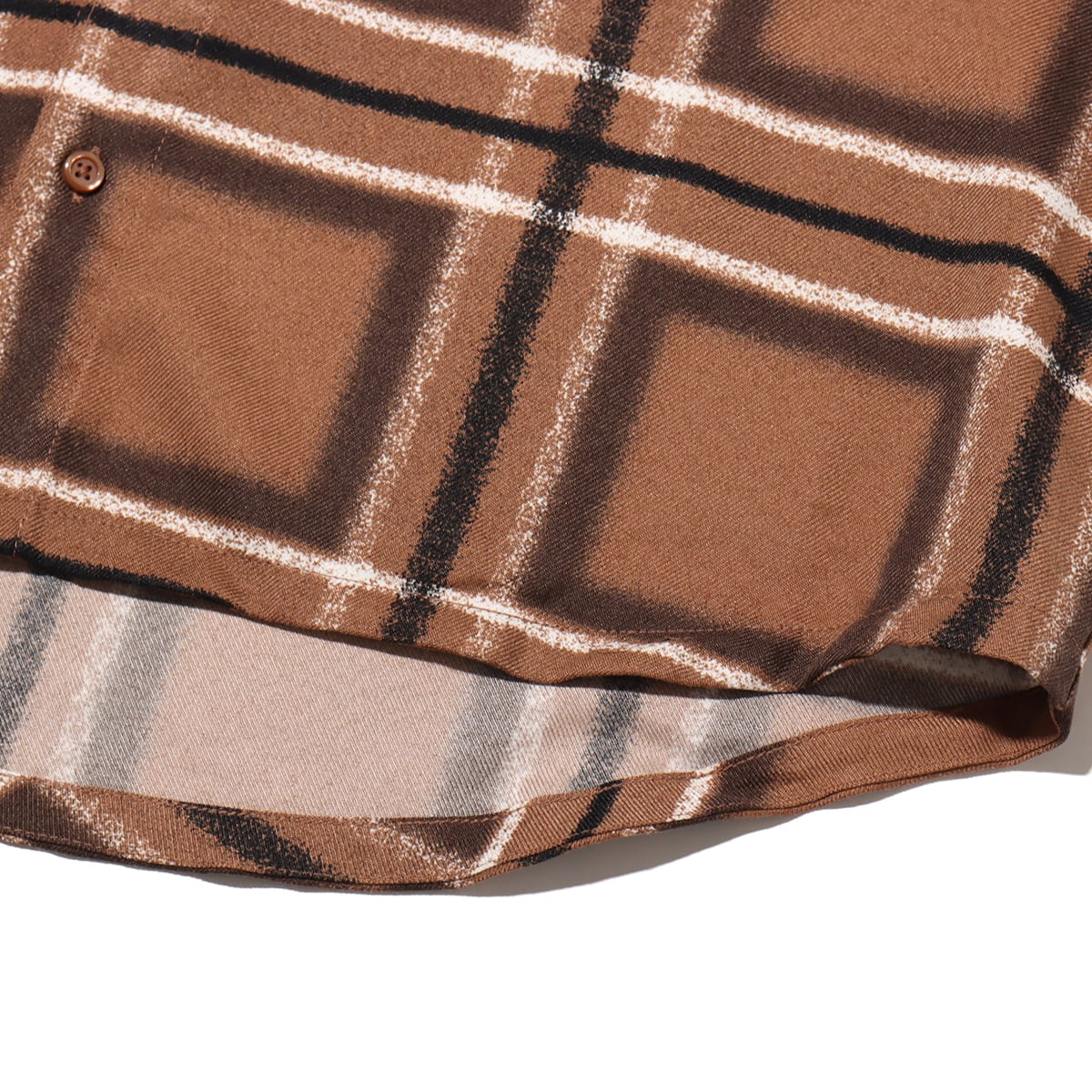 JORDAN BRAND M J ESS PLAID FLANNEL TOP ARCHAEO BROWN/SAIL の画像