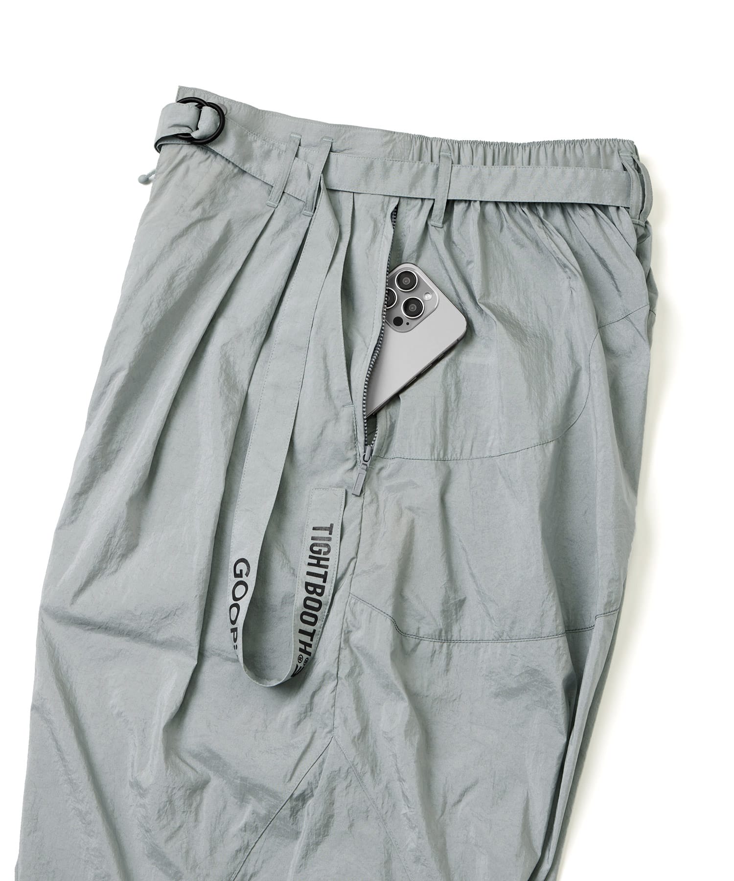 GOOPiMADE x TIGHTBOOTH SP_Strap Baggy Slacks GREYの画像