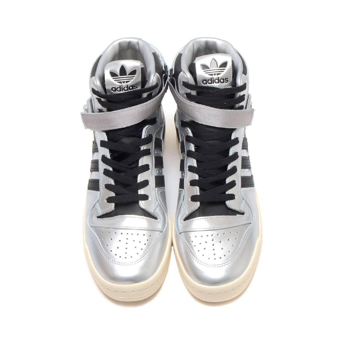 adidas FORUM84 HIGH atmos SILVER METALLIC/CORE BLACK/CREAM WHITE