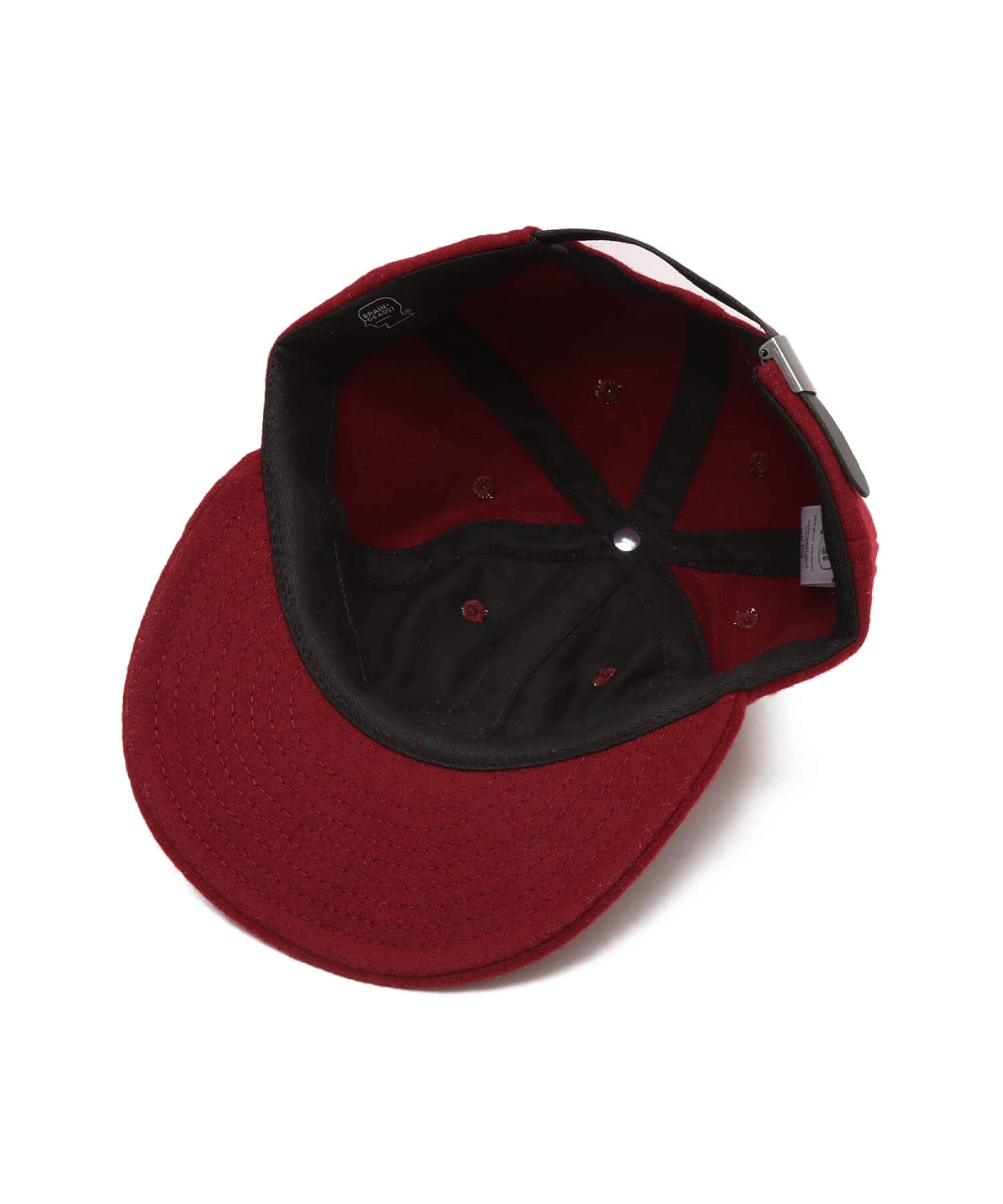 BRAIN DEAD FLANNEL LOGOHEAD 6 PANEL HAT BURGUNDYの画像