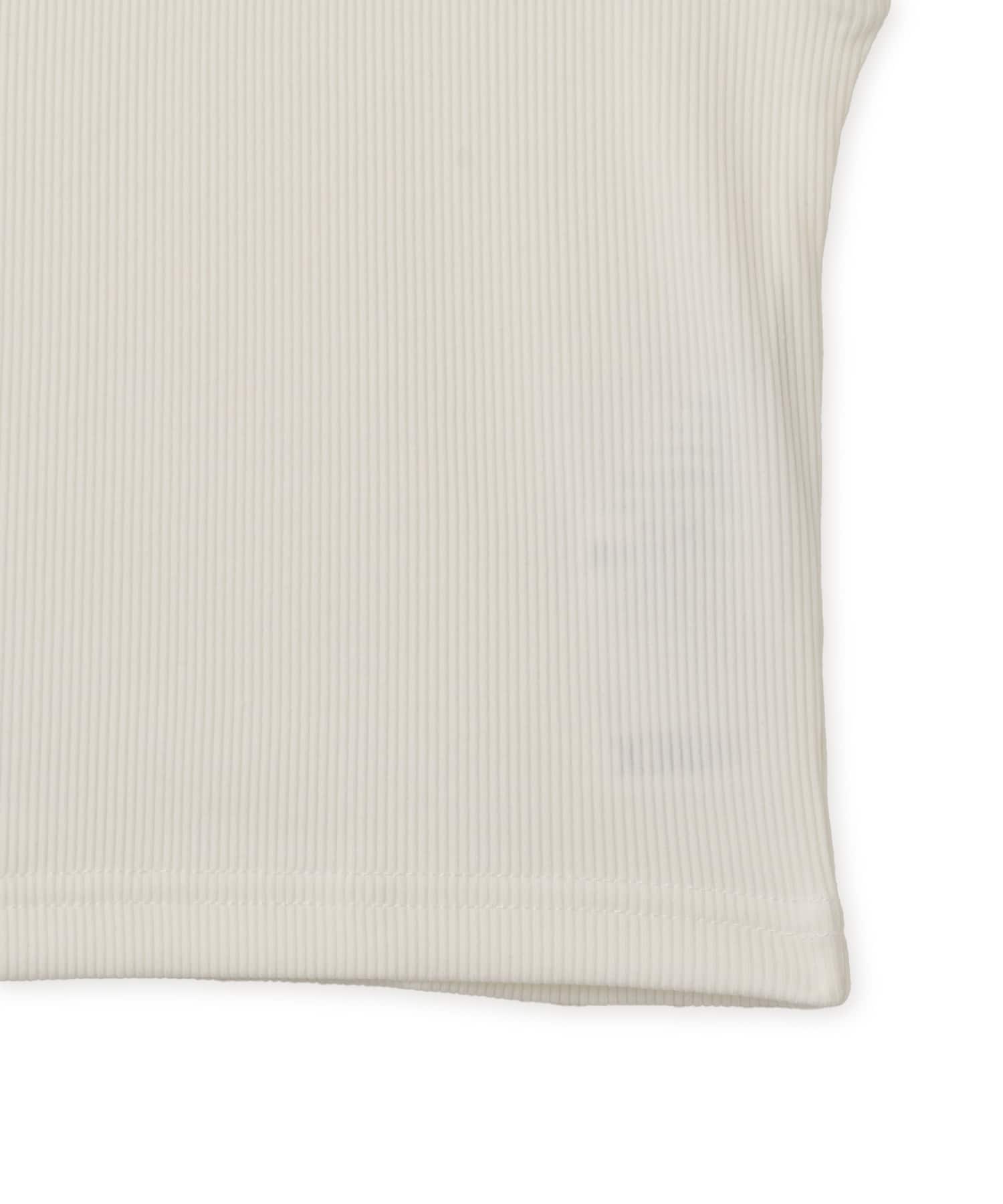 HDEX Womens Open Pique Crop Sleeveless Whiteの画像