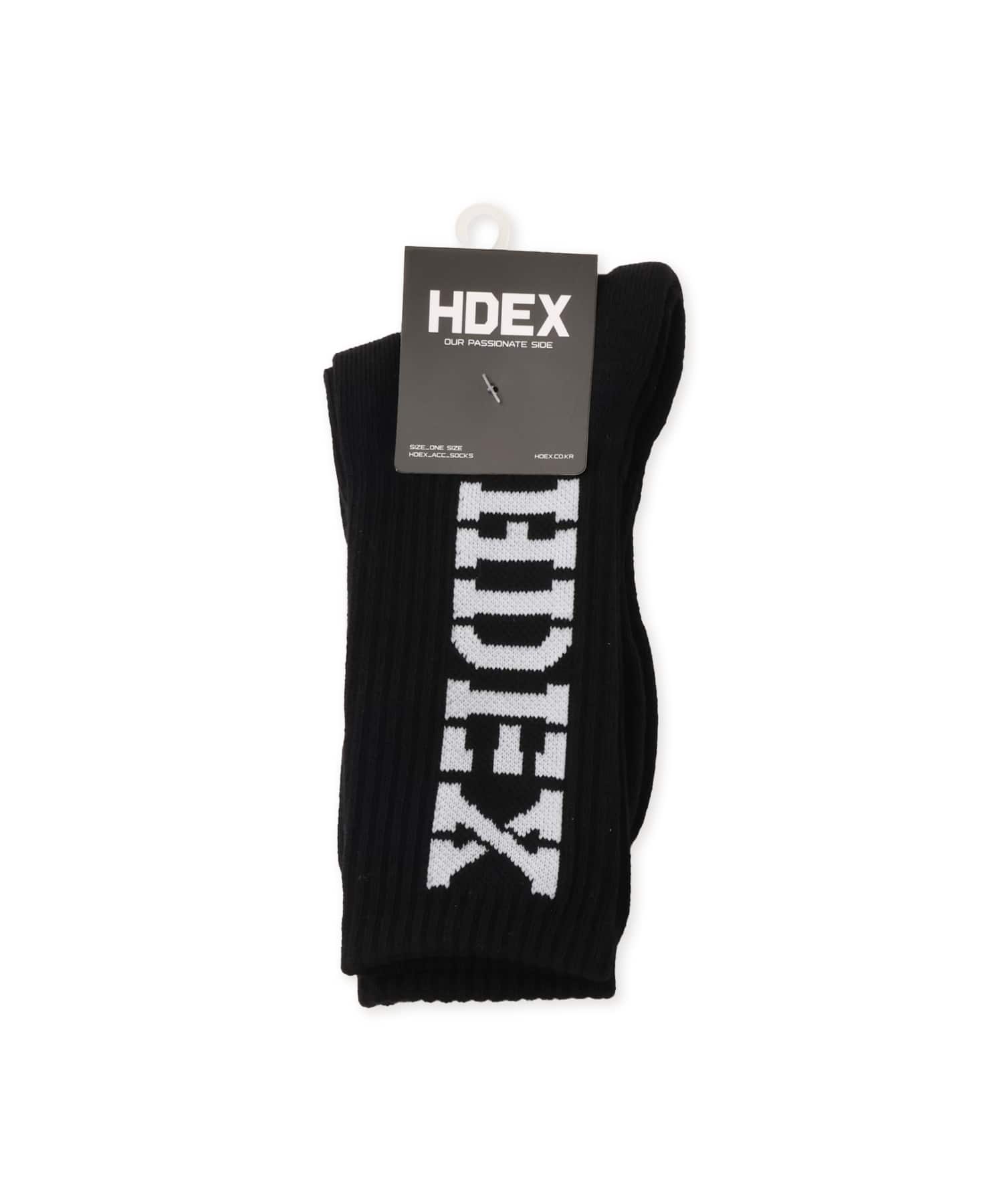 HDEX Core Logo Socks Blackの画像