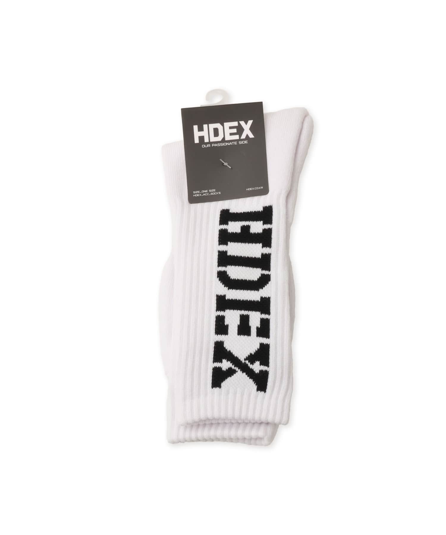 HDEX Core Logo Socks Whiteの画像