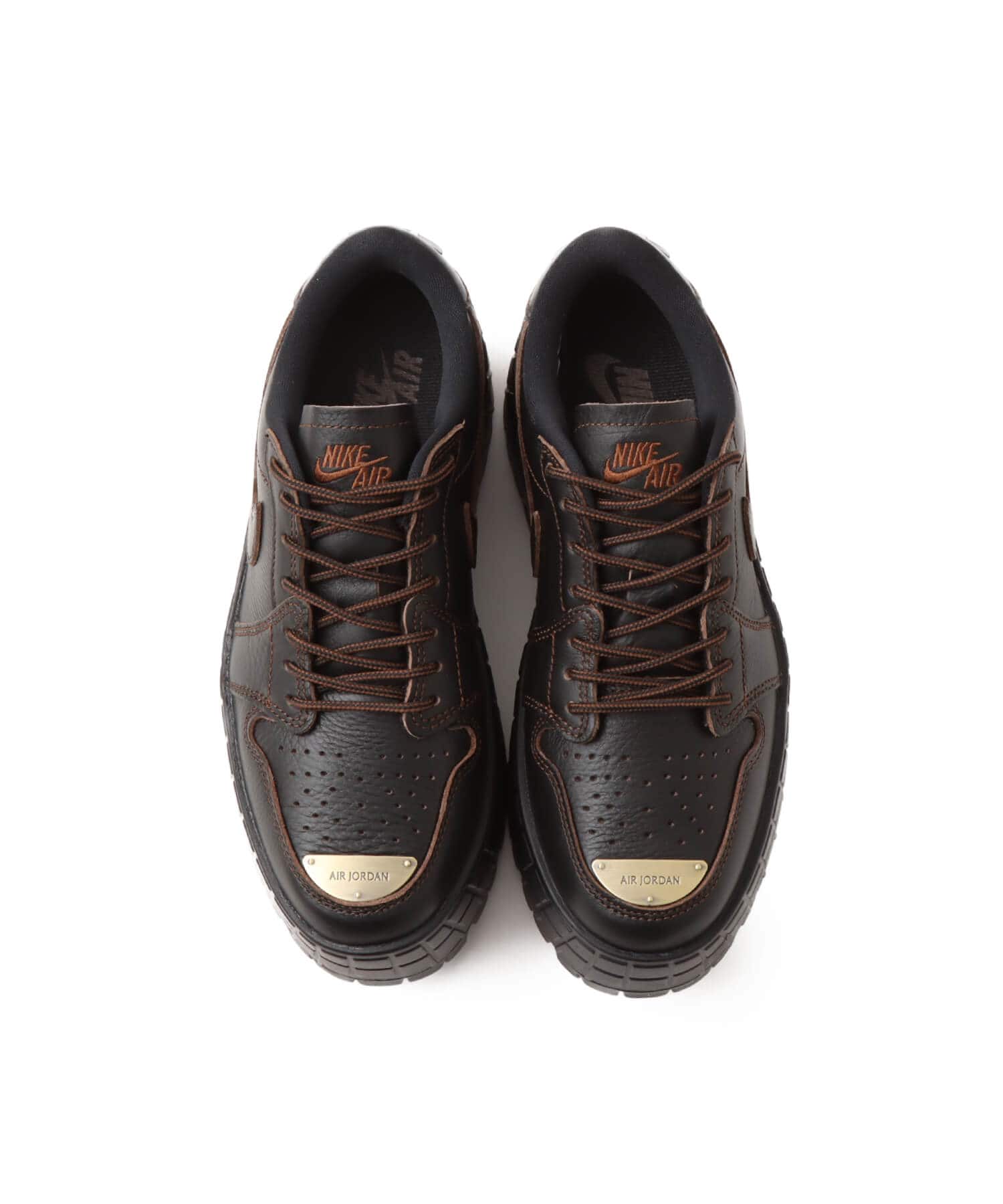JORDAN BRAND W AIR JORDAN 1 BROOKLYN LOW BLACK/CACAO WOW-BLACKの画像