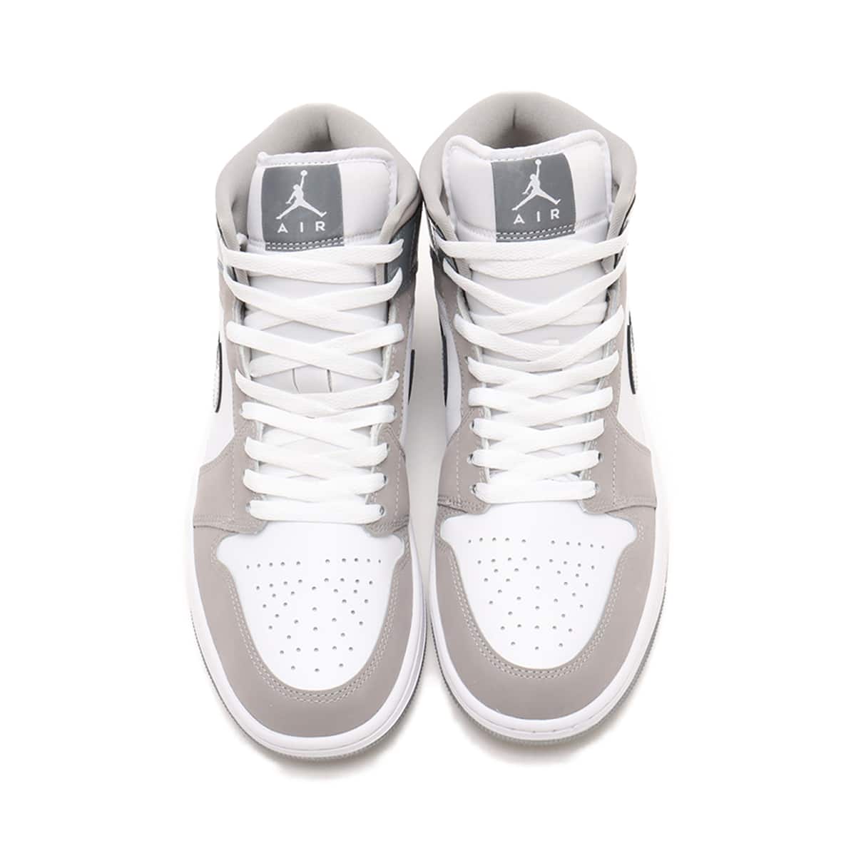 JORDAN BRAND AIR JORDAN 1 MID SE WHITE/COOL GREY-MEDIUM GREYの画像