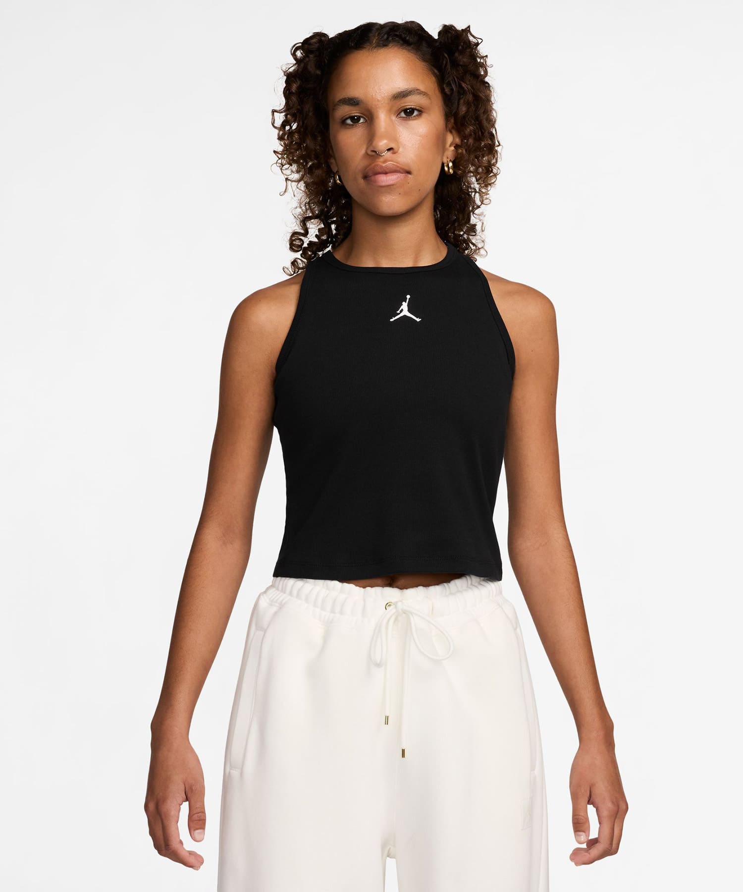 JORDAN BRAND AS W J BRK ESS TANK BLACK/WHITEの画像