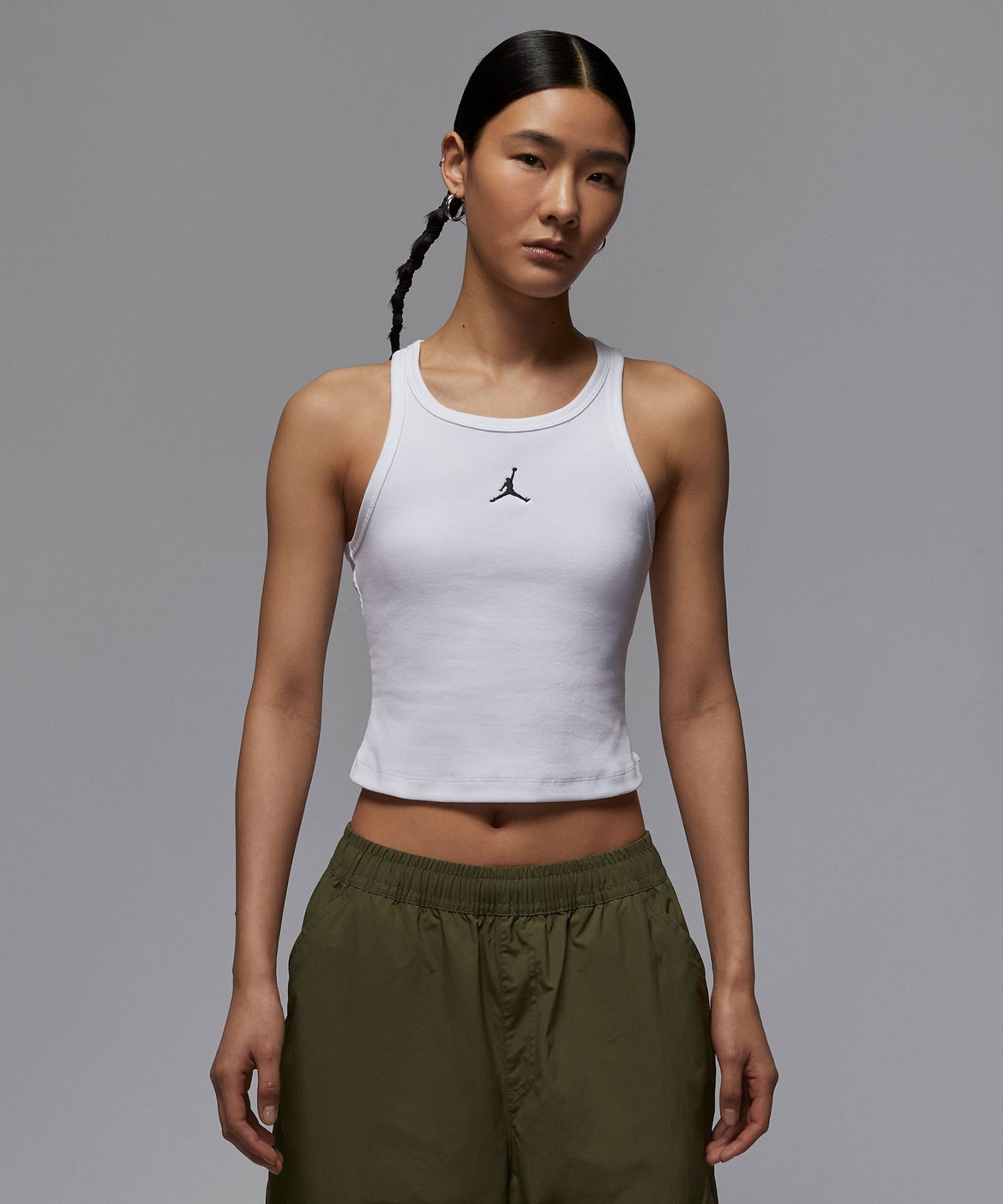 JORDAN BRAND AS W J BRK ESS TANK WHITE/BLACKの画像