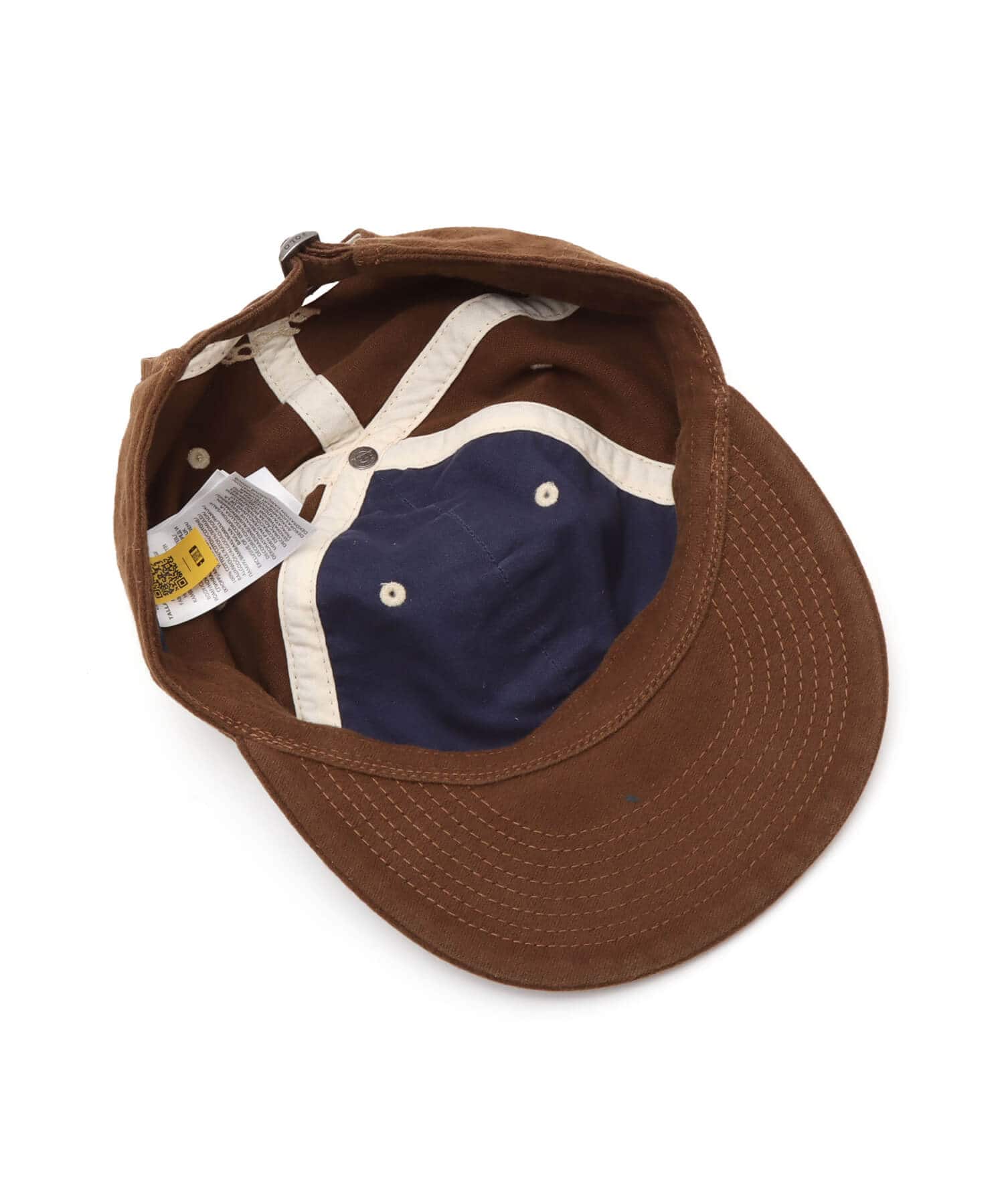 POLO RALPH LAUREN CHAMOIS ”P” AUTHENTIC BASEBALL CAP  CHOCOLATE MOUSSEの画像