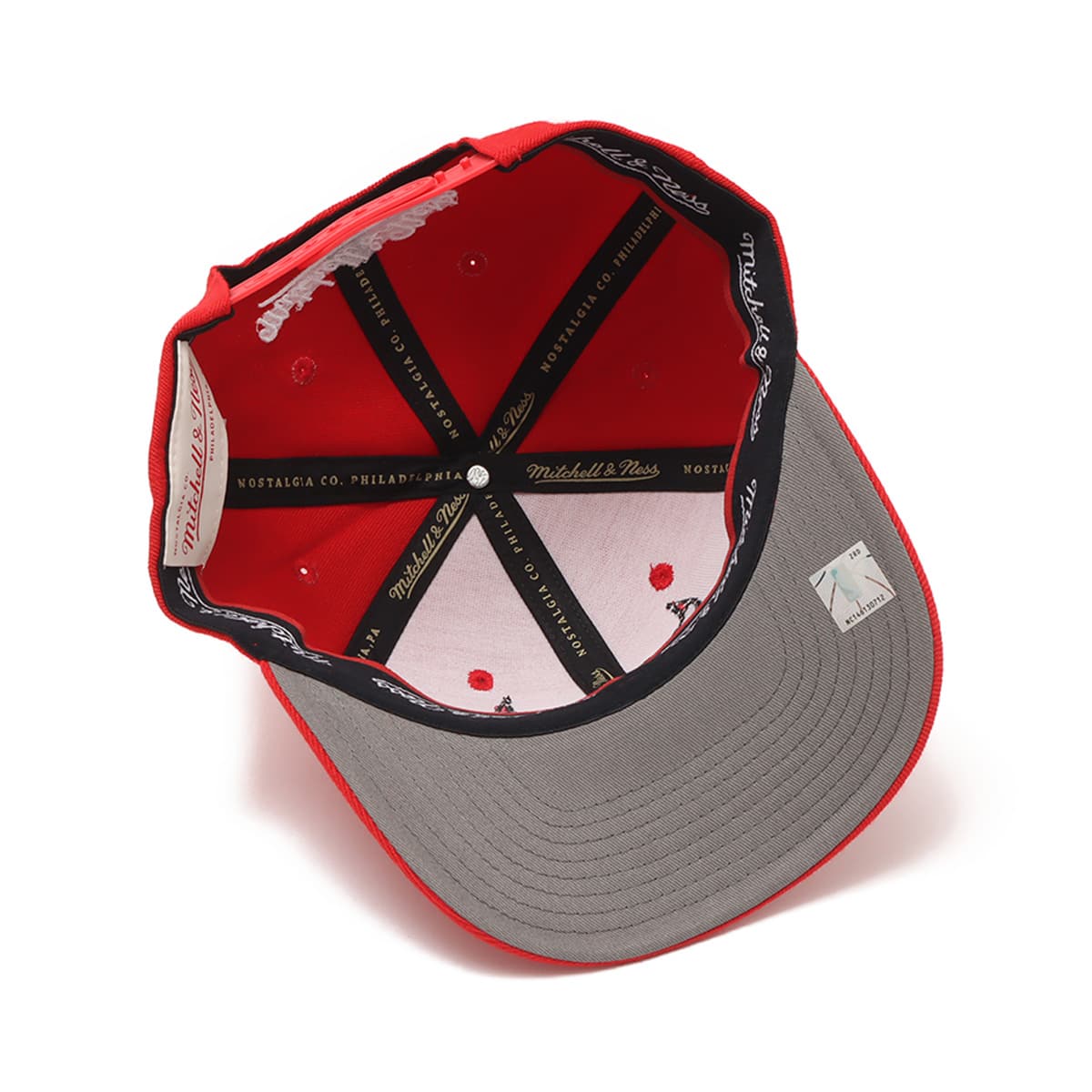 Mitchell & Ness Team Ground Stretch Snapback-CBU RED 23FW-Iの画像