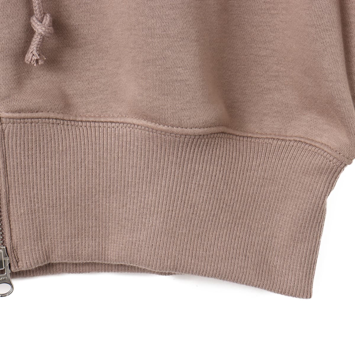 NIKE AS W NSW PHNX FLC LSE CROP FZ MINK BROWN/SAILの画像