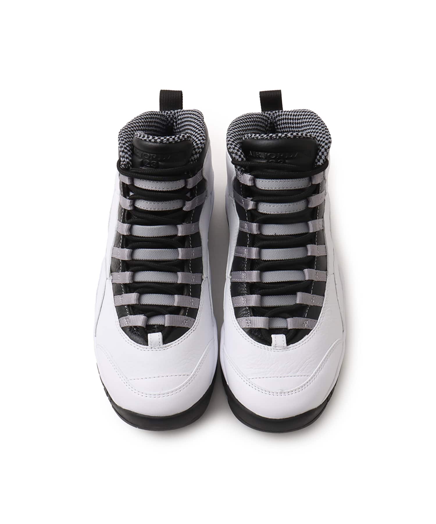 JORDAN BRAND AIR JORDAN 10 RETRO WHITE/BLACK-LT STEEL GREY-DK POWDER BLUEの画像