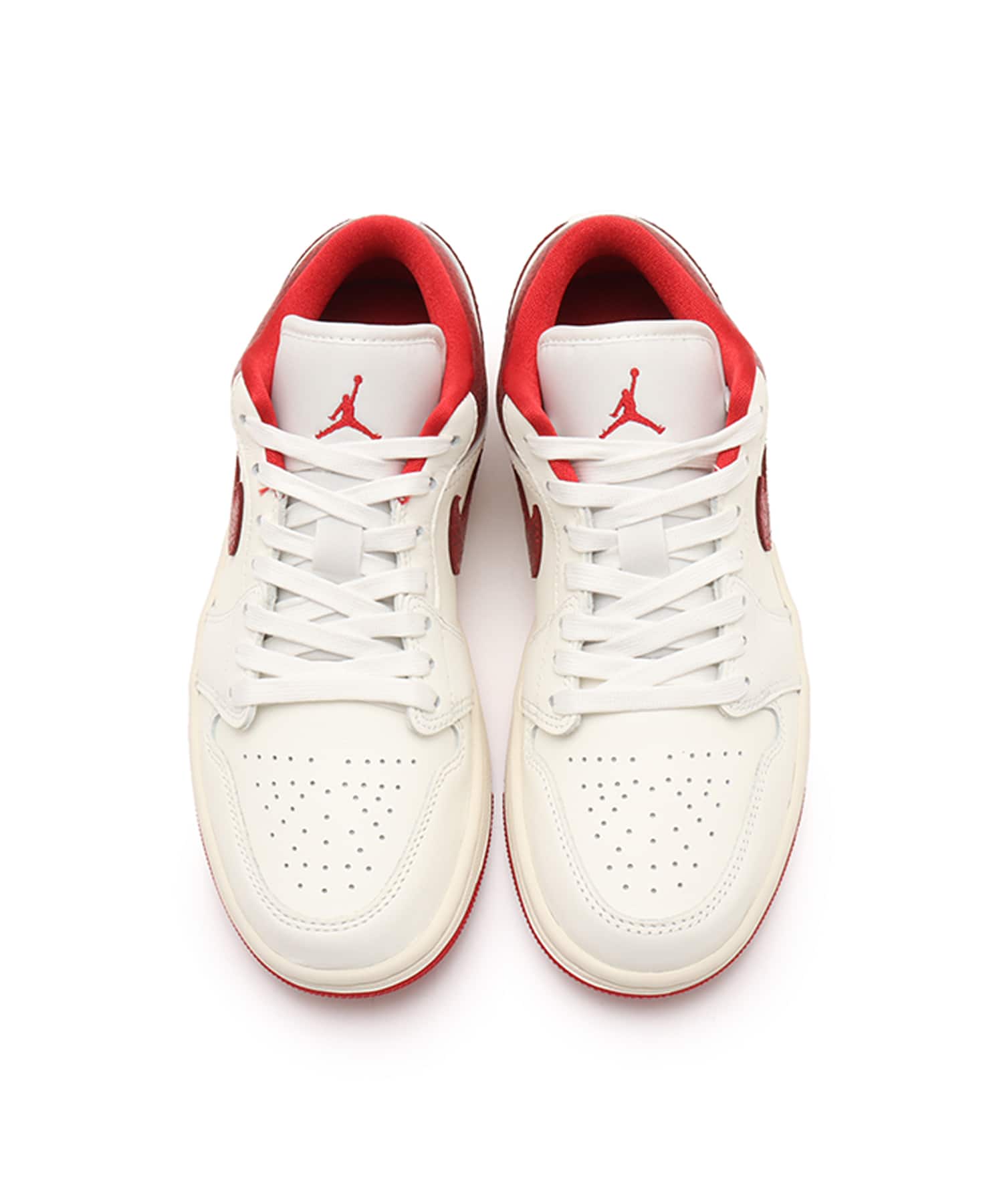 JORDAN BRAND WMNS AIR JORDAN 1 LOW SE SAIL/VARSITY RED-TEAM REDの画像